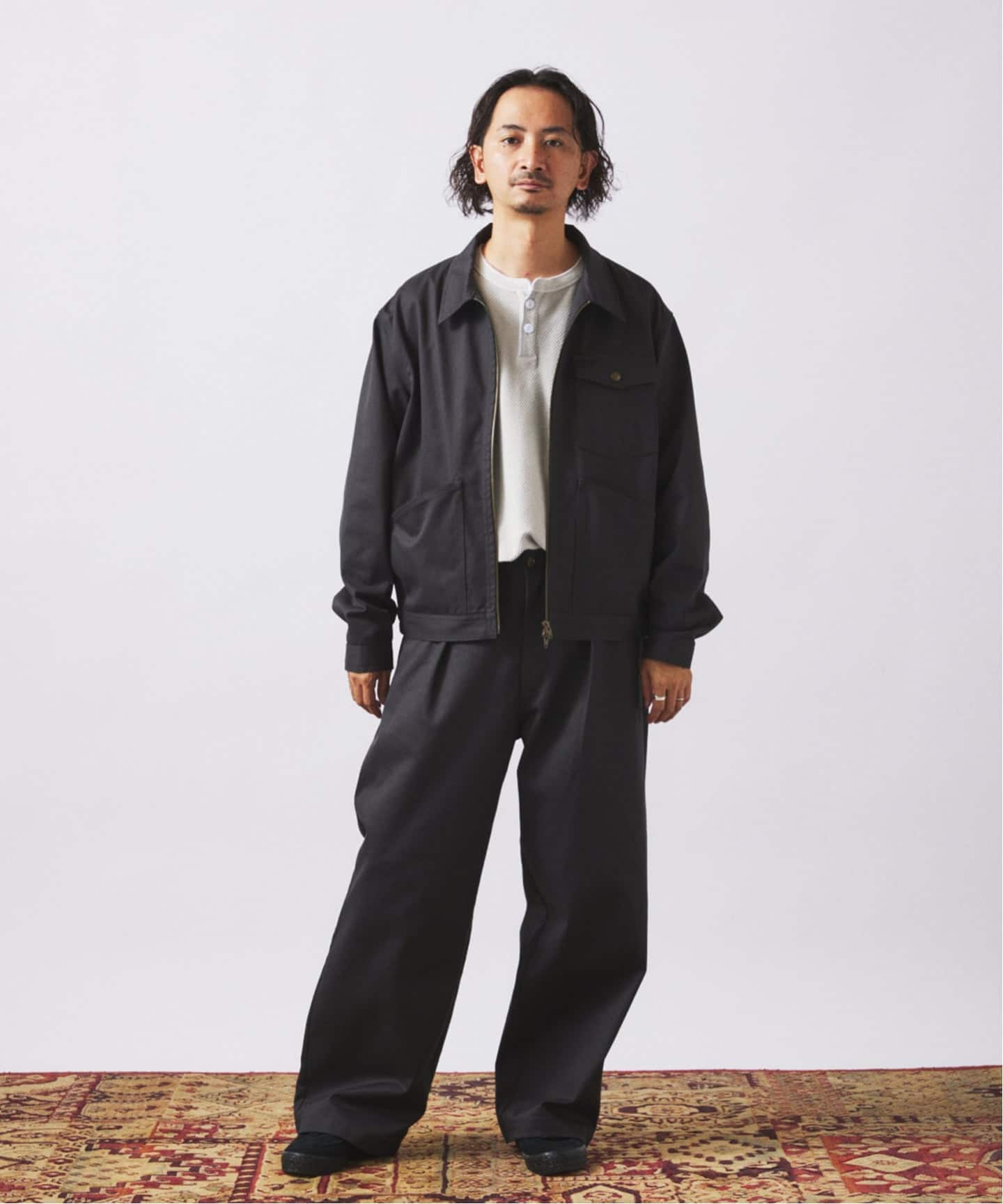 universal overall ジャケット＆パンツ セットアップ グリーン