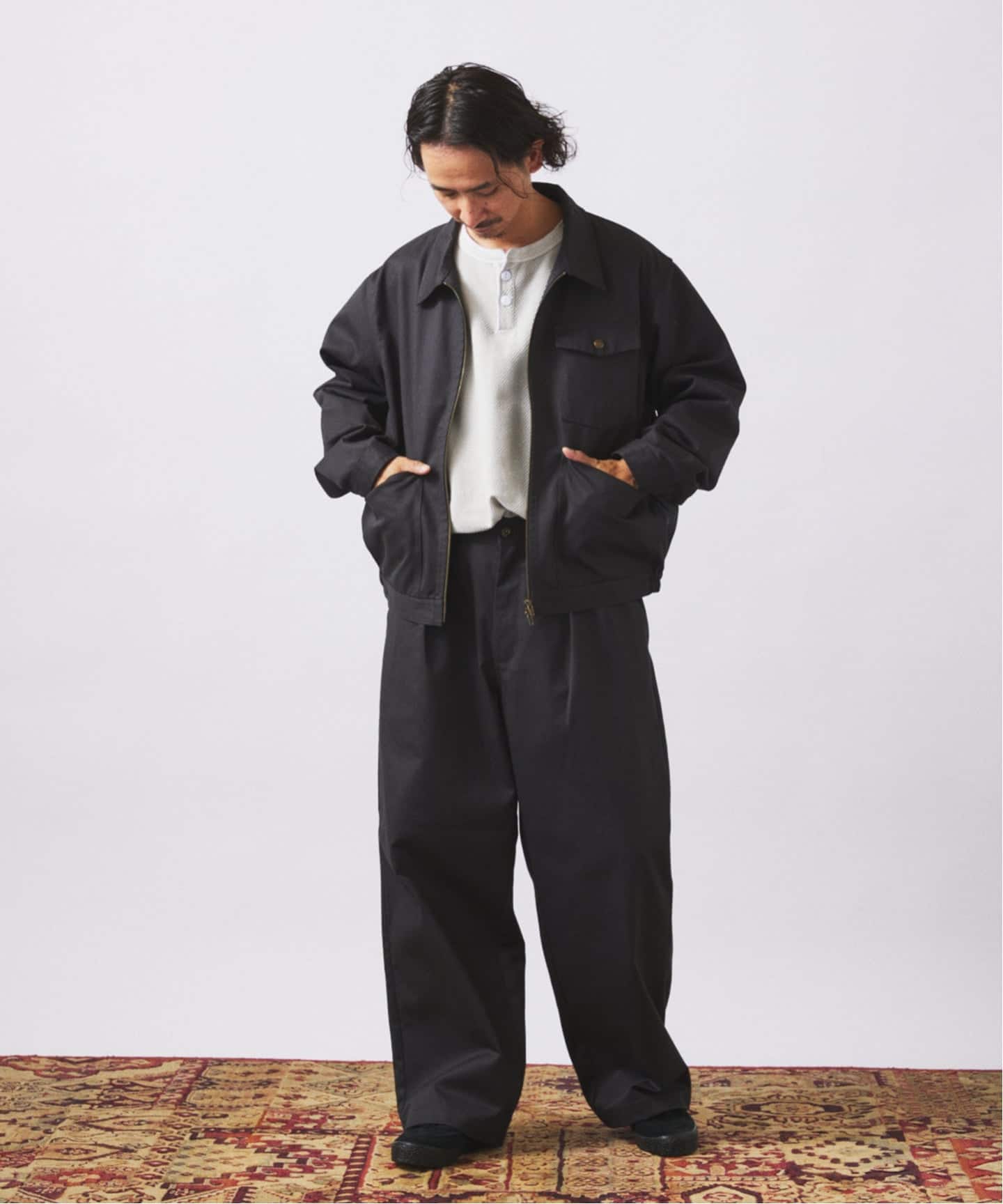 UNIVERSAL OVERALL / ユニバーサルオーバーオール 別注 1タック ワイド