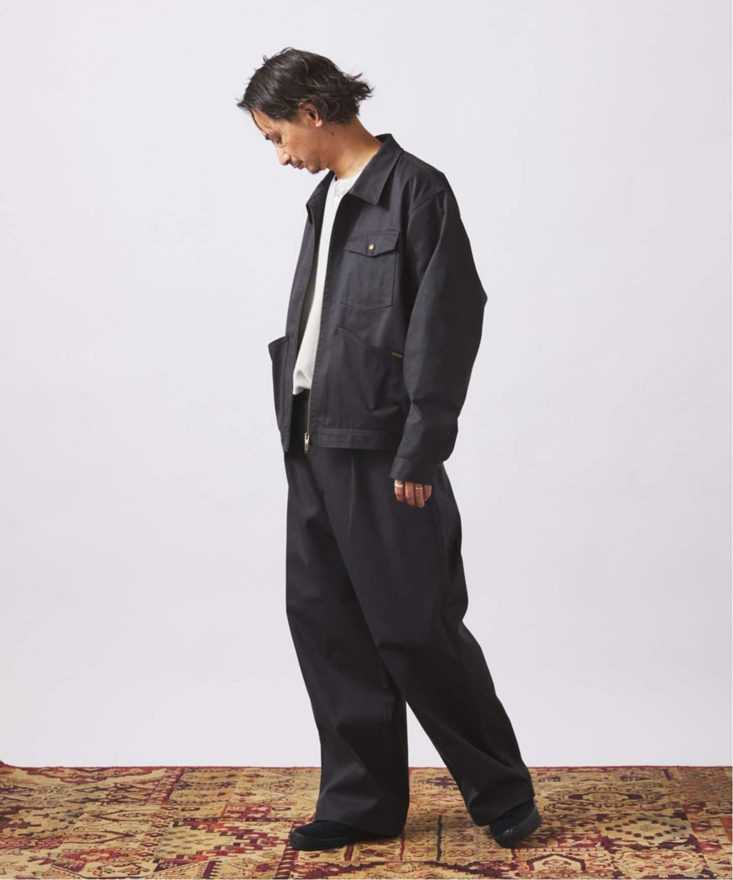 UNIVERSAL OVERALL / ユニバーサルオーバーオール 別注 1タック ワイド