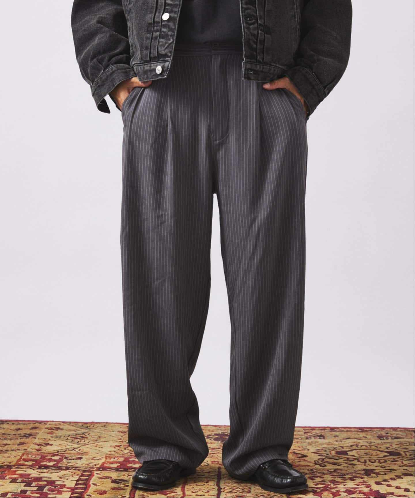 正規 16AW sulvam カットオフ 変形 スラックス ステッチ 119P▲ ヒールカット ルーズ スラックス（スラックス）｜JOURNAL
