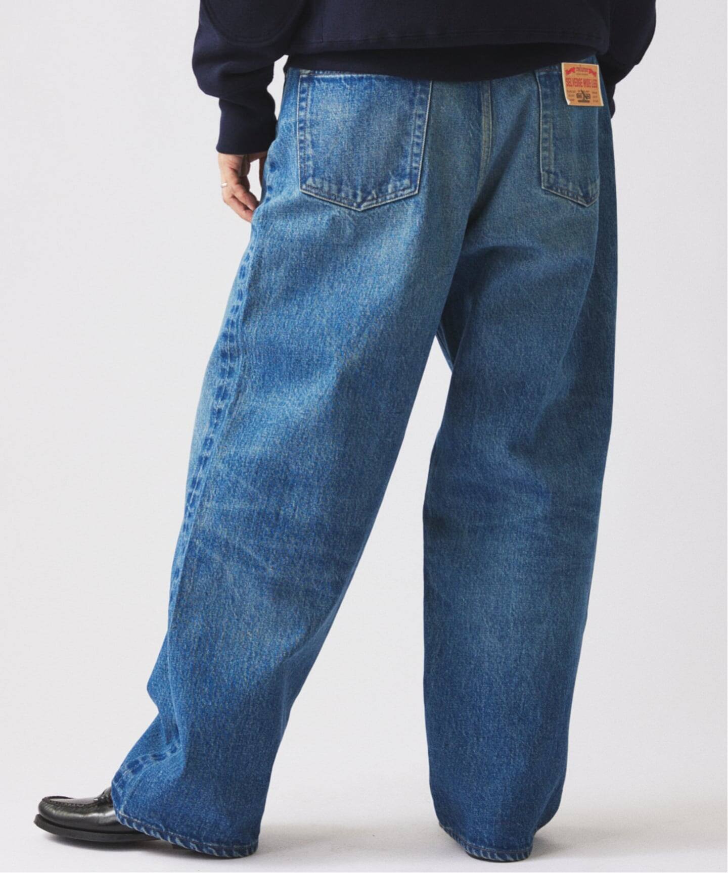 Relume Jeans セルヴィッチ ワイド デニムパンツ（デニムパンツ 