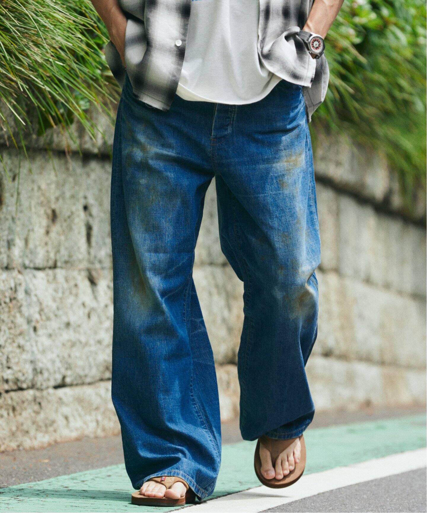予約》AUTHEN / オーセン 別注 ヴィンテージ ワイドレッグデニム