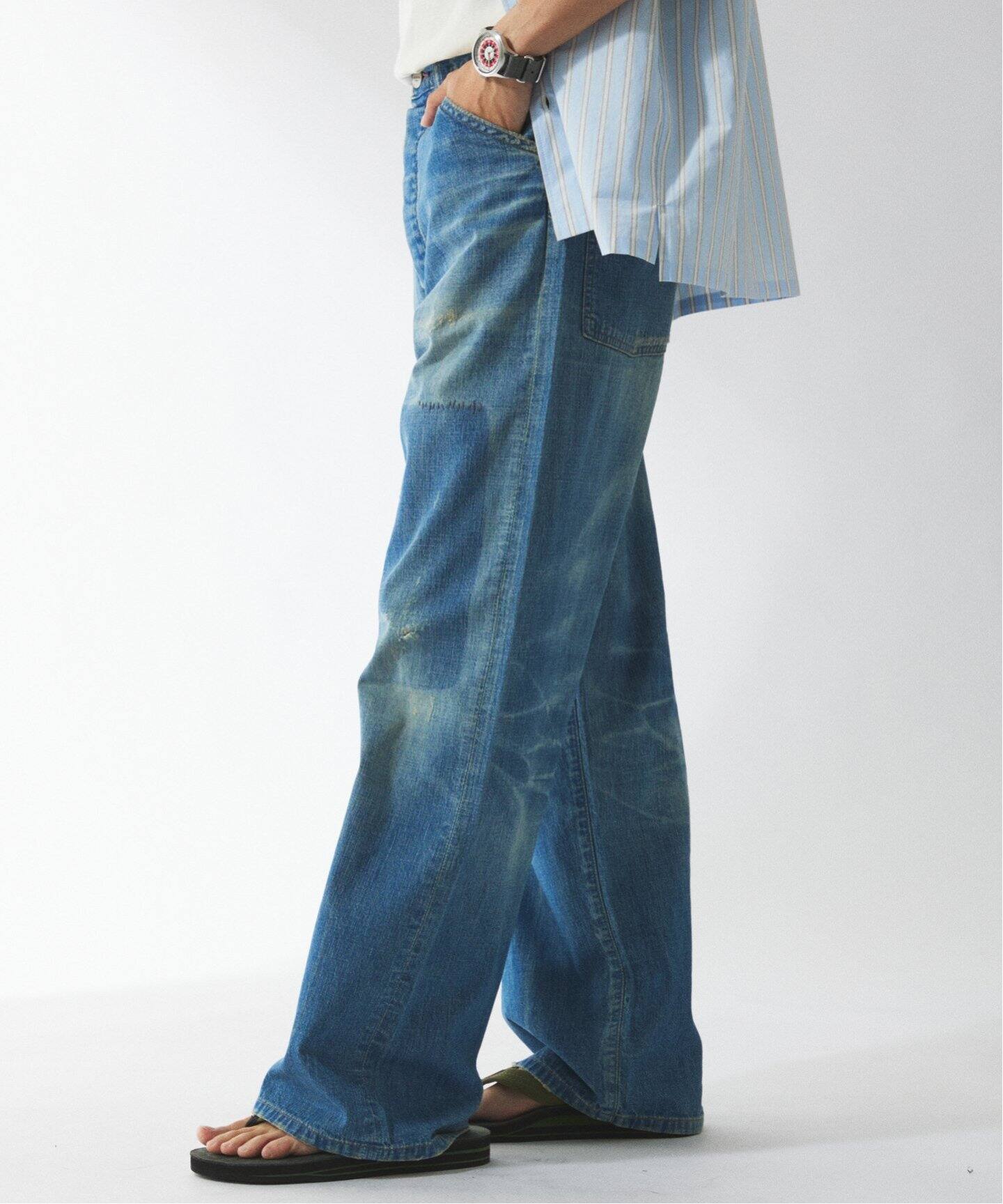 ☀️ワイドレッグデニムパンツ☀️ JOURNAL STANDARD 追加2》タックデニムワイドレッグ（デニムパンツ・ジーンズ