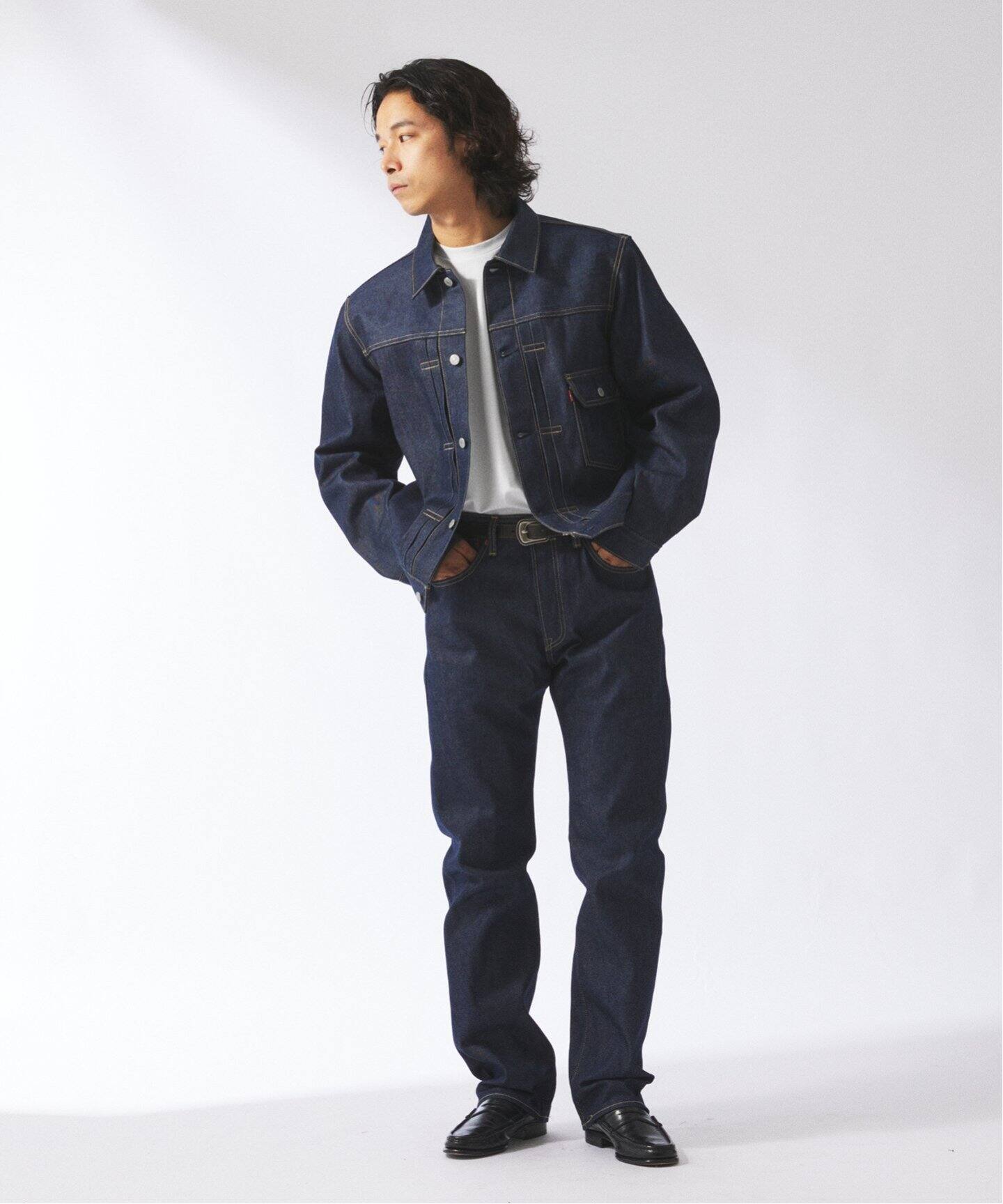 こま　LEVI’S ジャーナルスタンダード501 リジッド W33 L32 L32】LEVI'S(R)/リーバイス(R) 別注 501(R) セルビッチ リジッド