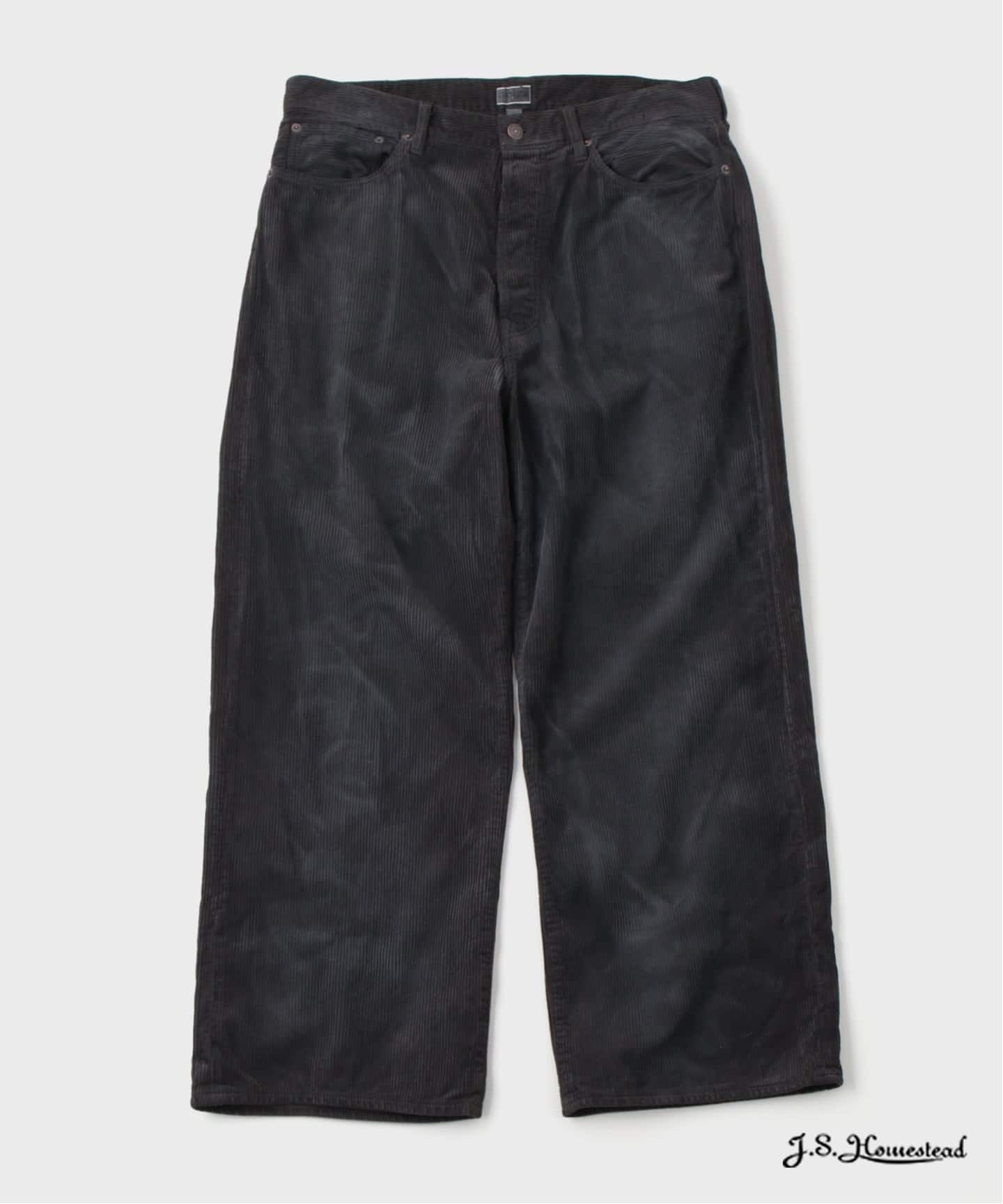 J．S．ホームステッド（J．S．stead）/J．S．stead / アンイーブン ダイ エイジング コーデュロイ パンツ J.S.Homestead / アンイーブン ダイ エイジング コーデュロイ パンツ