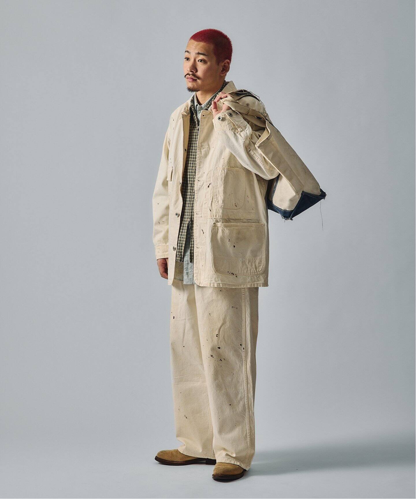 J.S.Homestead / アイボリースプラッシュ ペインターパンツ（その他  