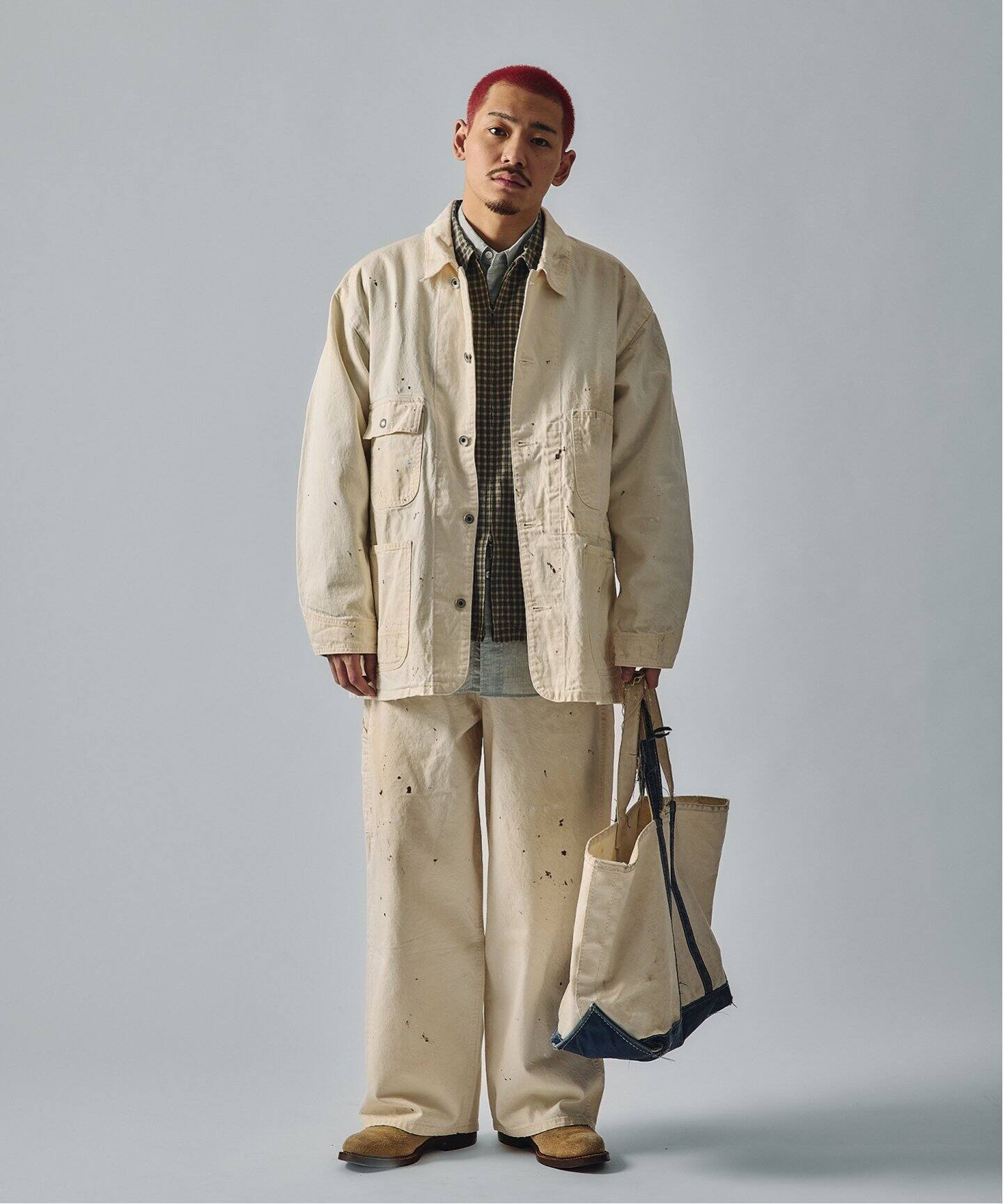 J.S.Homestead / アイボリースプラッシュ ペインターパンツ（その他  