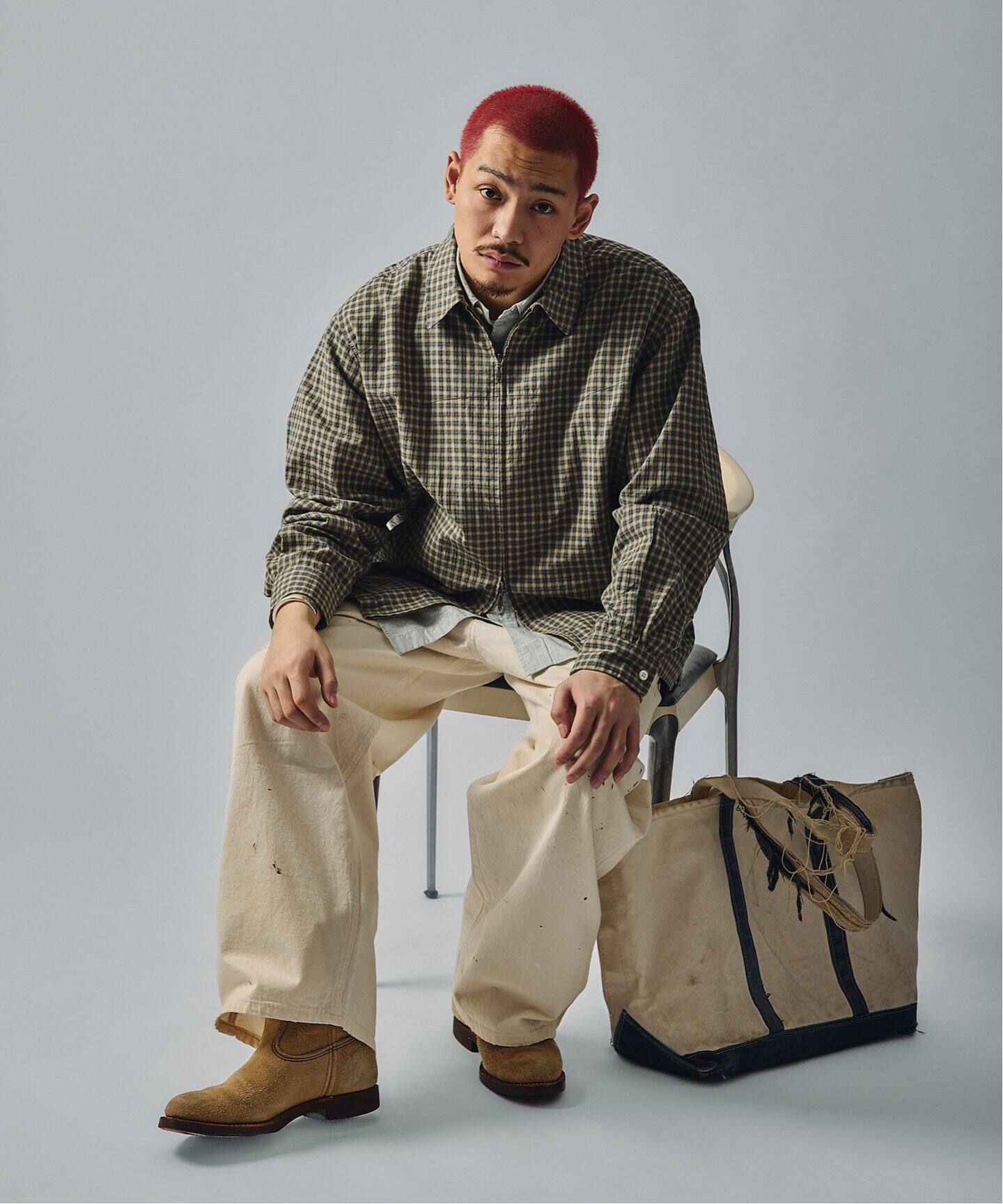 J.S.Homestead / アイボリースプラッシュ ペインターパンツ（その他  