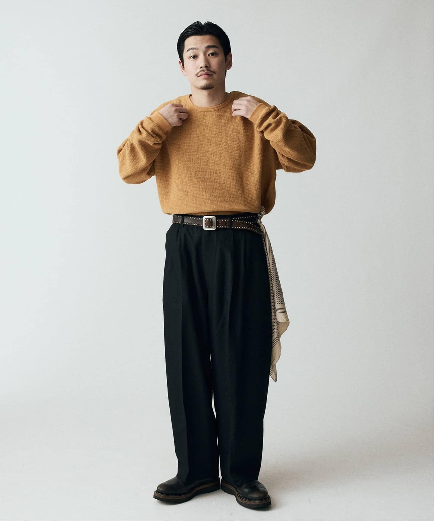 J.S.Homestead / T/R/W ヘリンボーン インフレーション スラックス