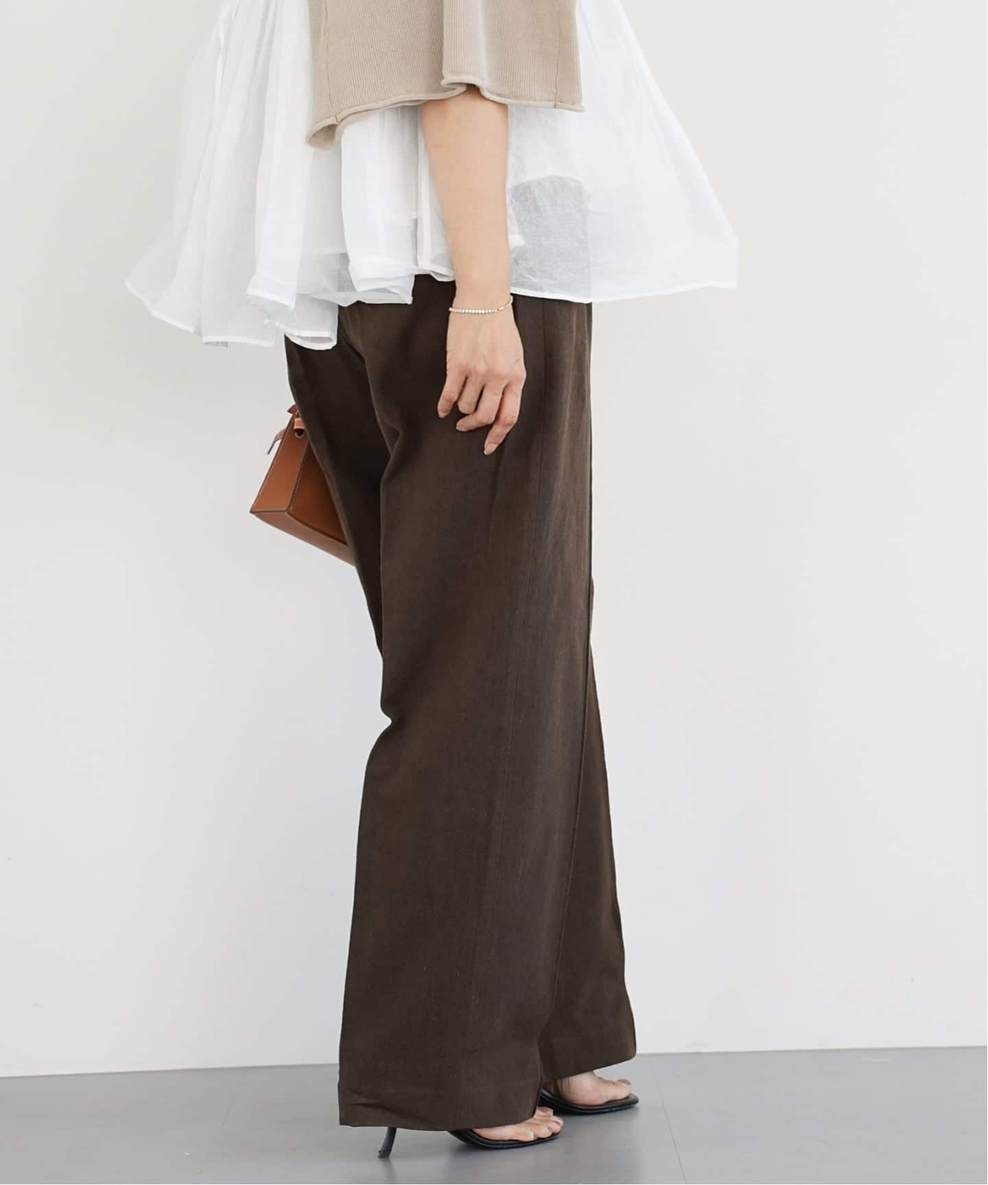 ドゥーズィエムクラス　CÉLERI カジュアルパンツ 34 CELERI Cotton Linen パンツ（その他パンツ）｜Deuxieme Classe
