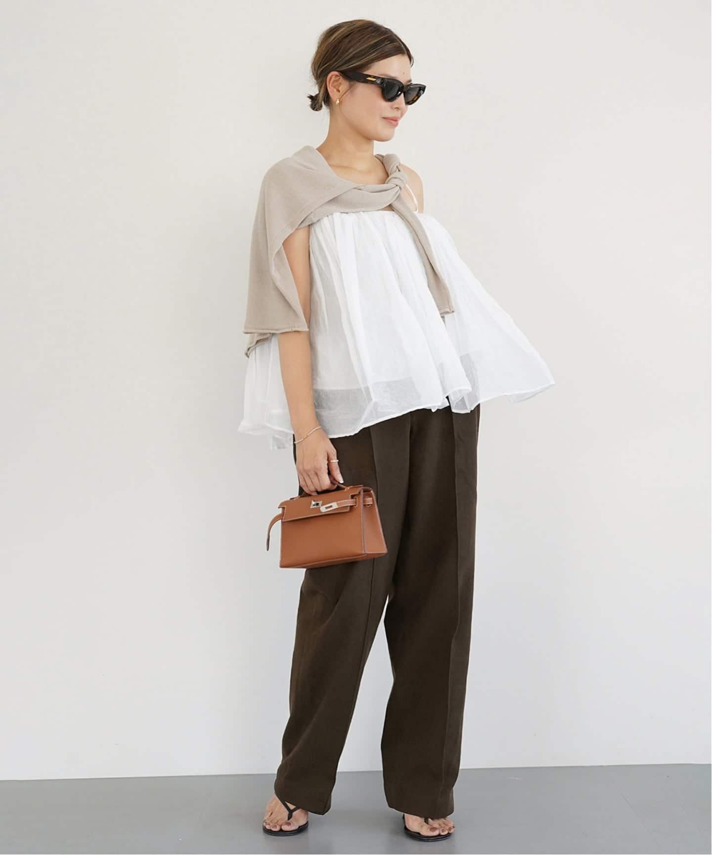 ドゥーズィエム　CELERI/セルリ　Beige C Trousers チノパン ドゥーズィエム CELERI/セルリ Beige C Trousers チノパン