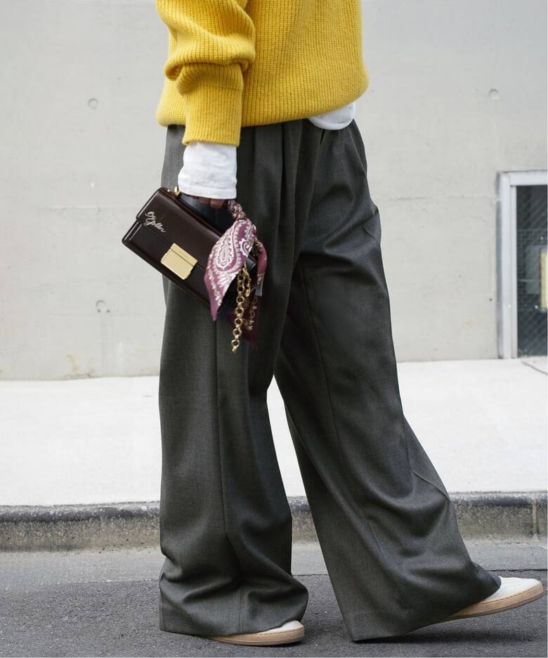 WOOL TUCK パンツ（スラックス）｜Deuxieme Classe（ドゥーズィエム 