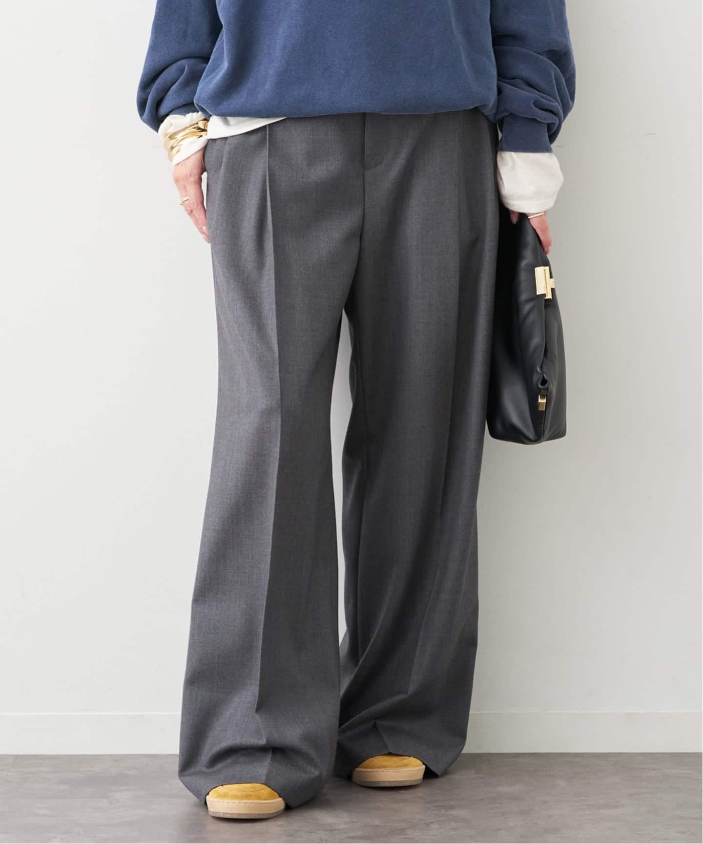 WOOL TUCK パンツ（スラックス）｜Deuxieme Classe（ドゥーズィエム