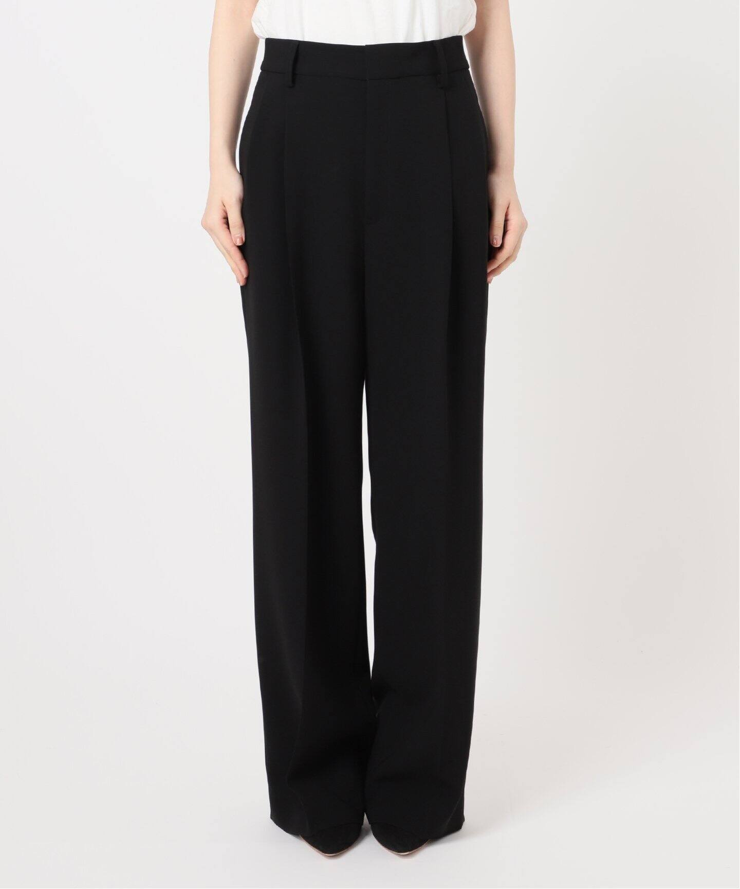 トリアセジョーゼット タックパンツ（スラックス）｜Deuxieme Classe  