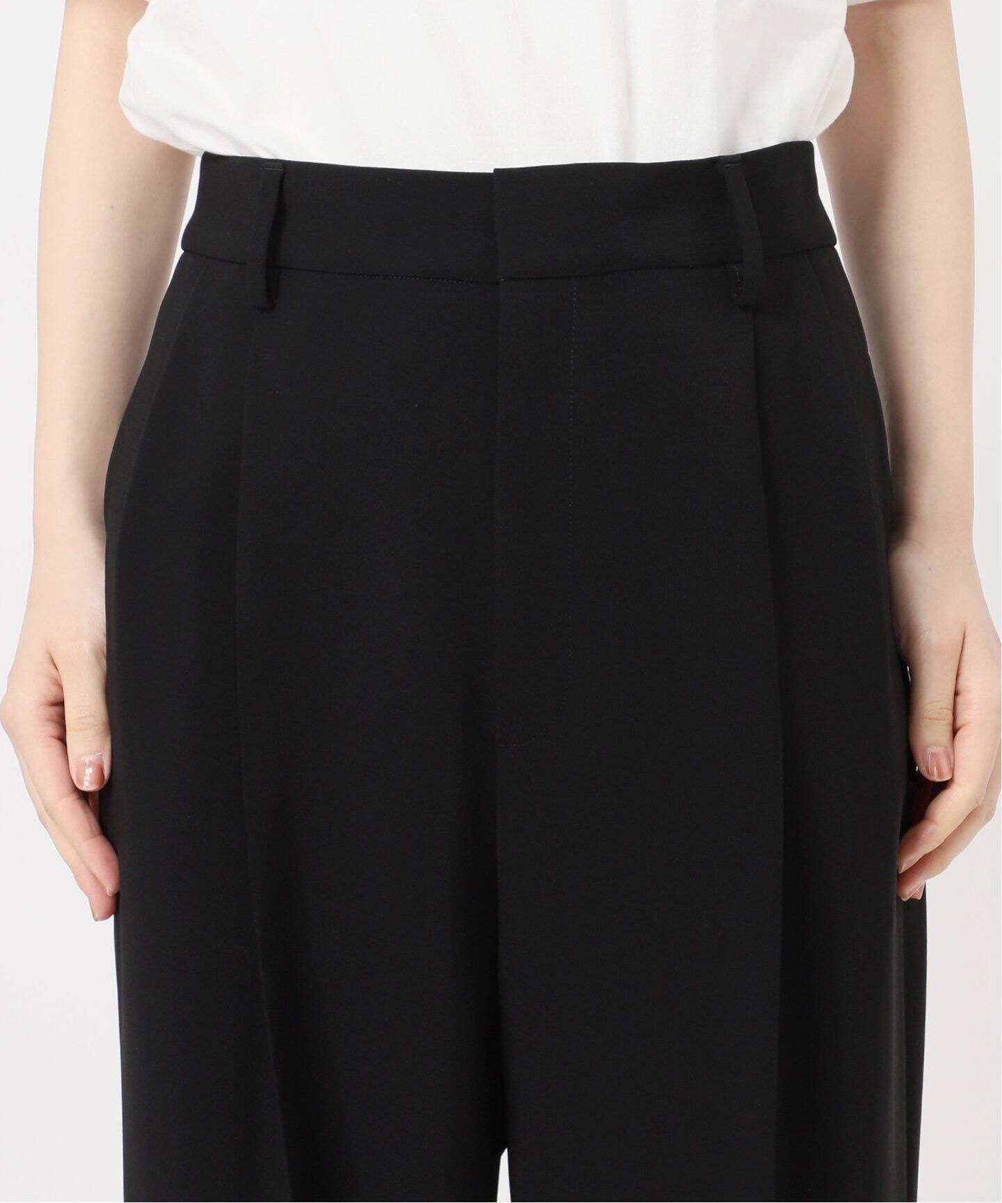 トリアセジョーゼット タックパンツ（スラックス）｜Deuxieme Classe  