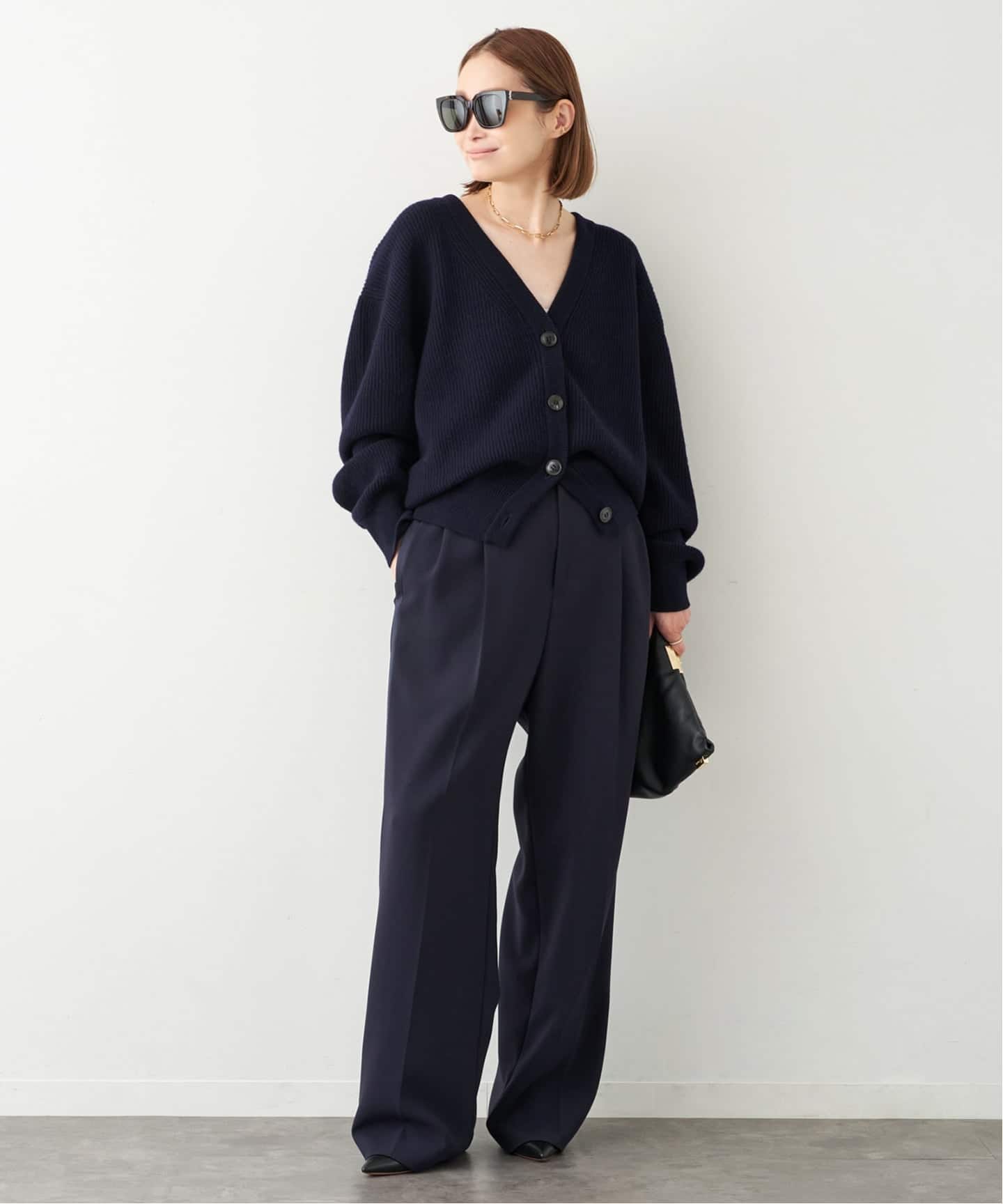 トリアセジョーゼット タキシード パンツ（スラックス）｜Deuxieme