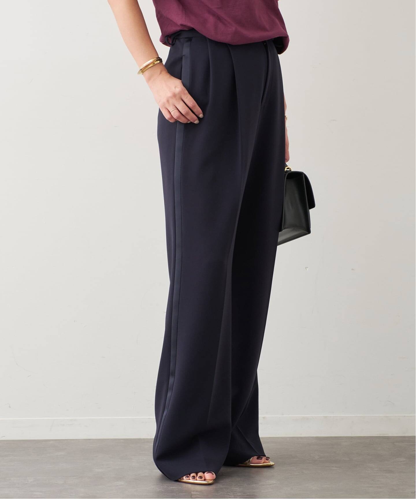 ドゥーズィエムクラス トリアセリネン semi flare パンツ 36 ドゥーズィエムクラス トリアセリネン semi flare パンツ 36