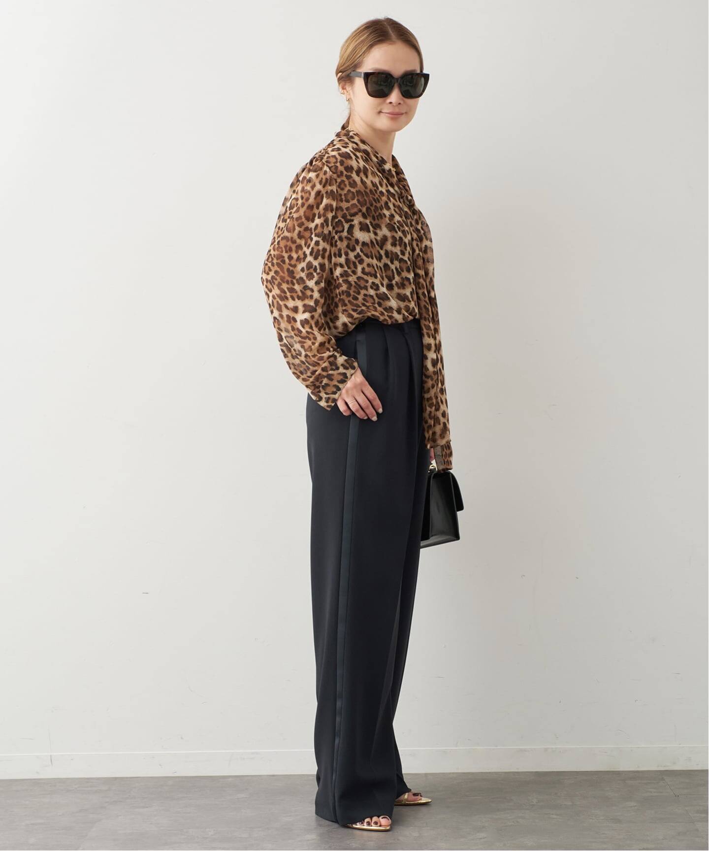 トリアセジョーゼット タキシード パンツ（スラックス）｜Deuxieme