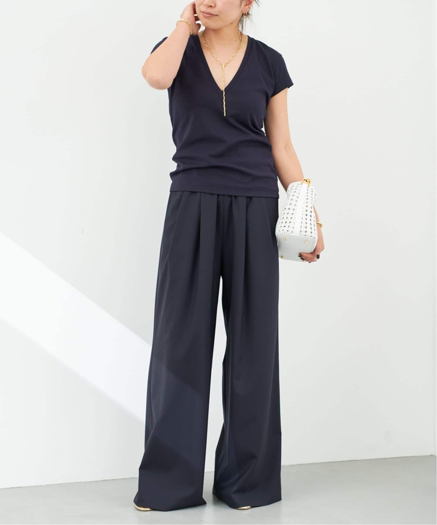 追加 COOL VICTORIAN イージーパンツ（スラックス）｜Deuxieme Classe