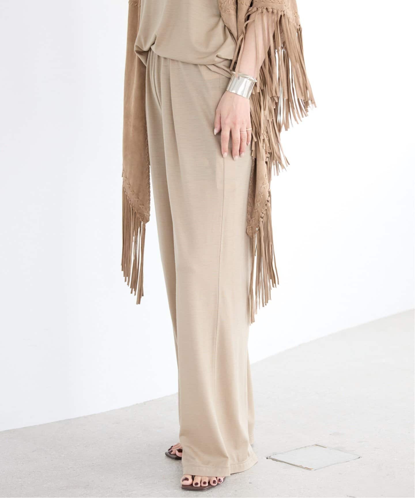 Deuxieme class／Prime wool jersey パンツ／38 Prime wool jersey パンツ（その他パンツ）｜MUSE de Deuxieme