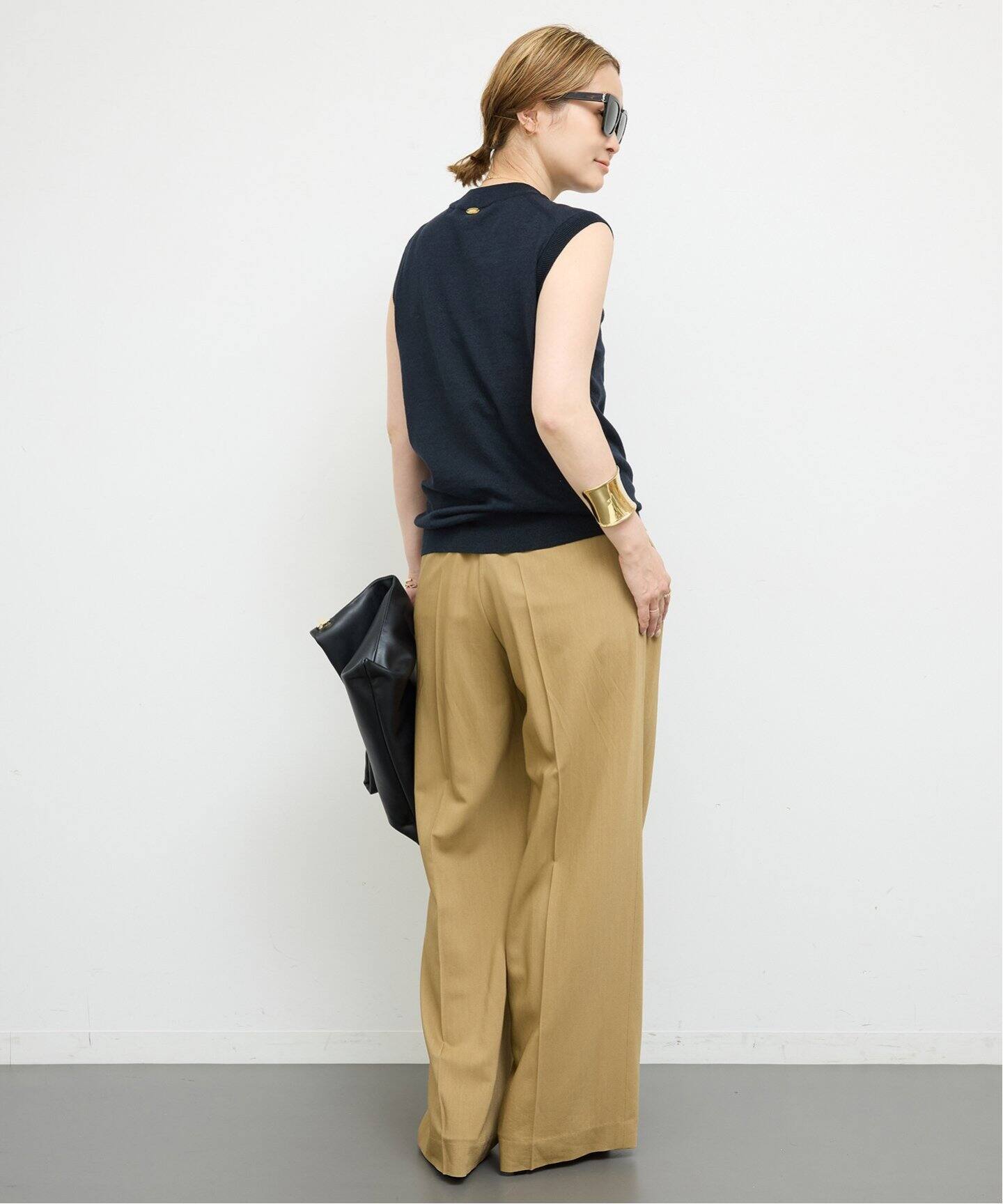 ドゥーズィエムクラス タックパンツ 中古・古着通販】MUSE de Deuxieme