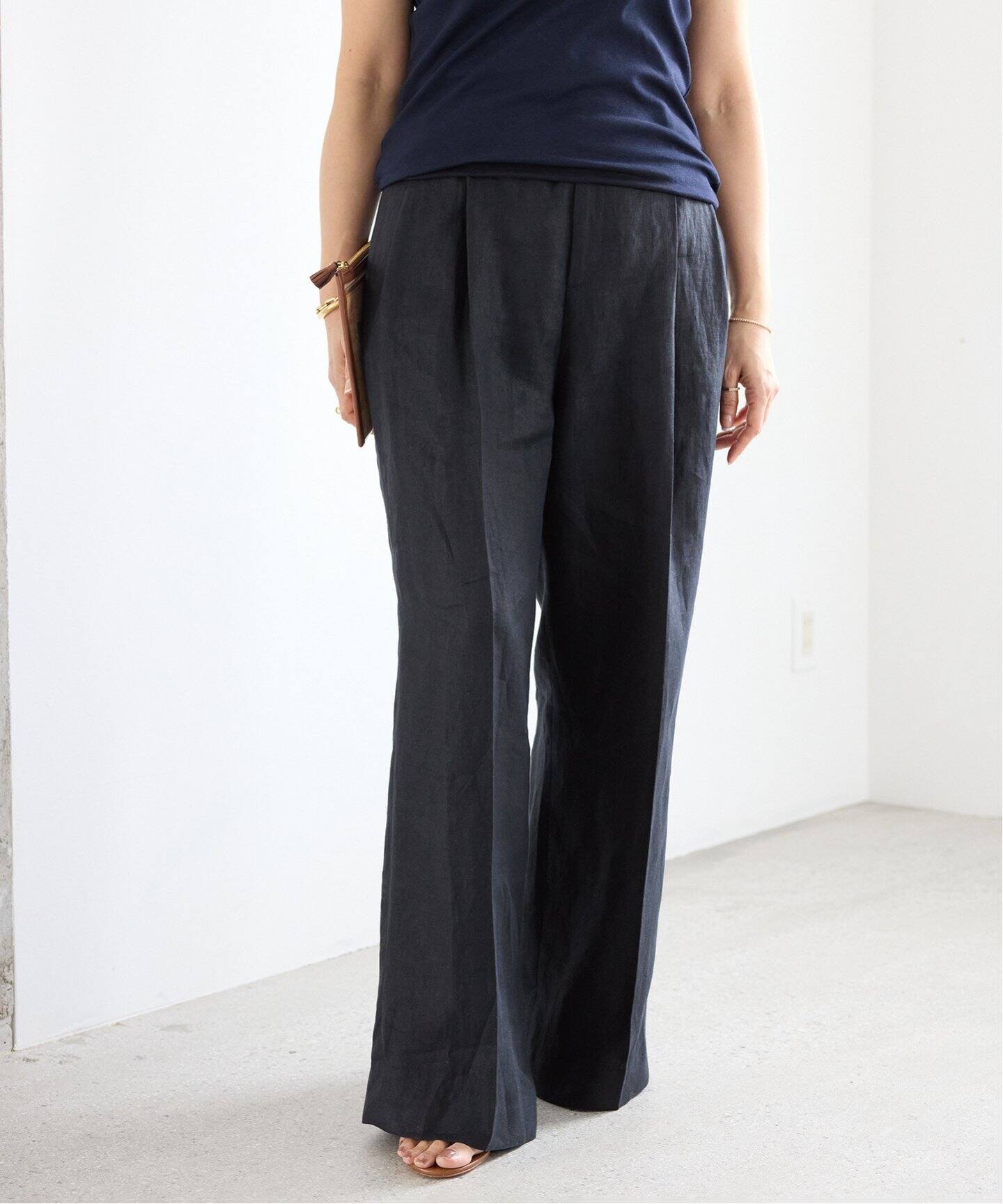 OGLINEN タックパンツ（スラックス）｜Deuxieme Classe