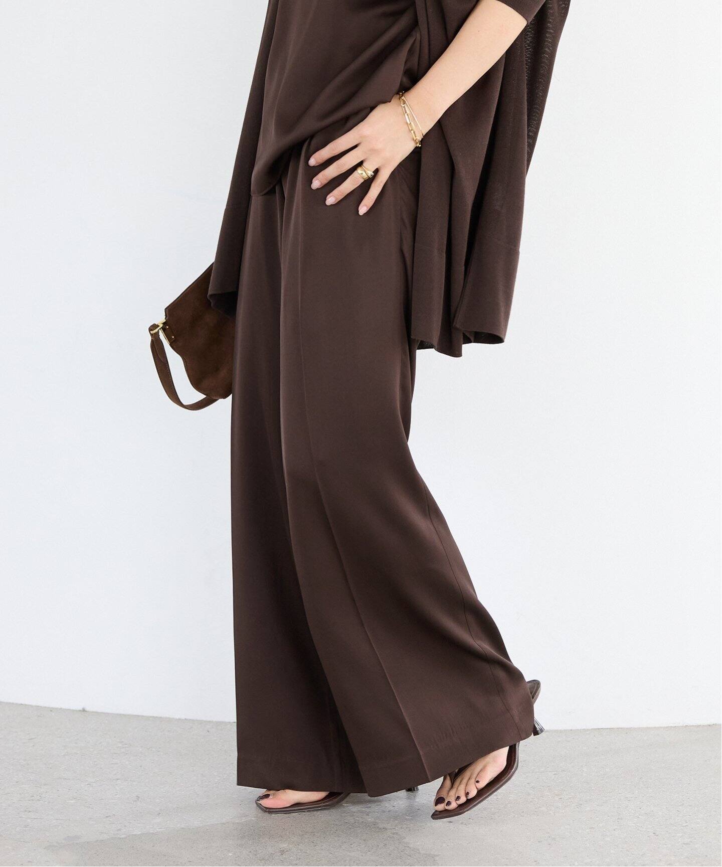 再値下げDeuxieme classe SATIN EASY パンツ SILK SATIN イージーパンツ（その他パンツ）｜Deuxieme Classe