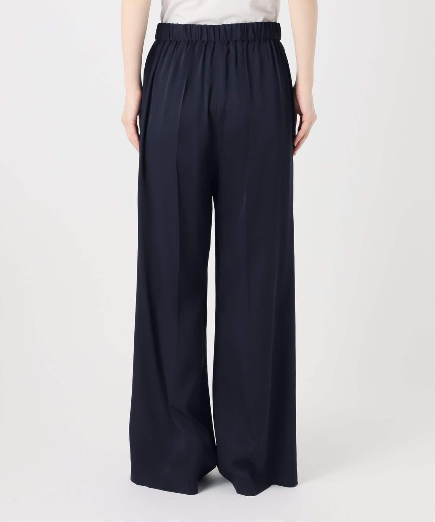 新品✨ドゥーズィエムクラス　 SILK SATIN イージーパンツ　ネイビー 追加 SILK SATIN イージーパンツ（その他パンツ）｜Deuxieme