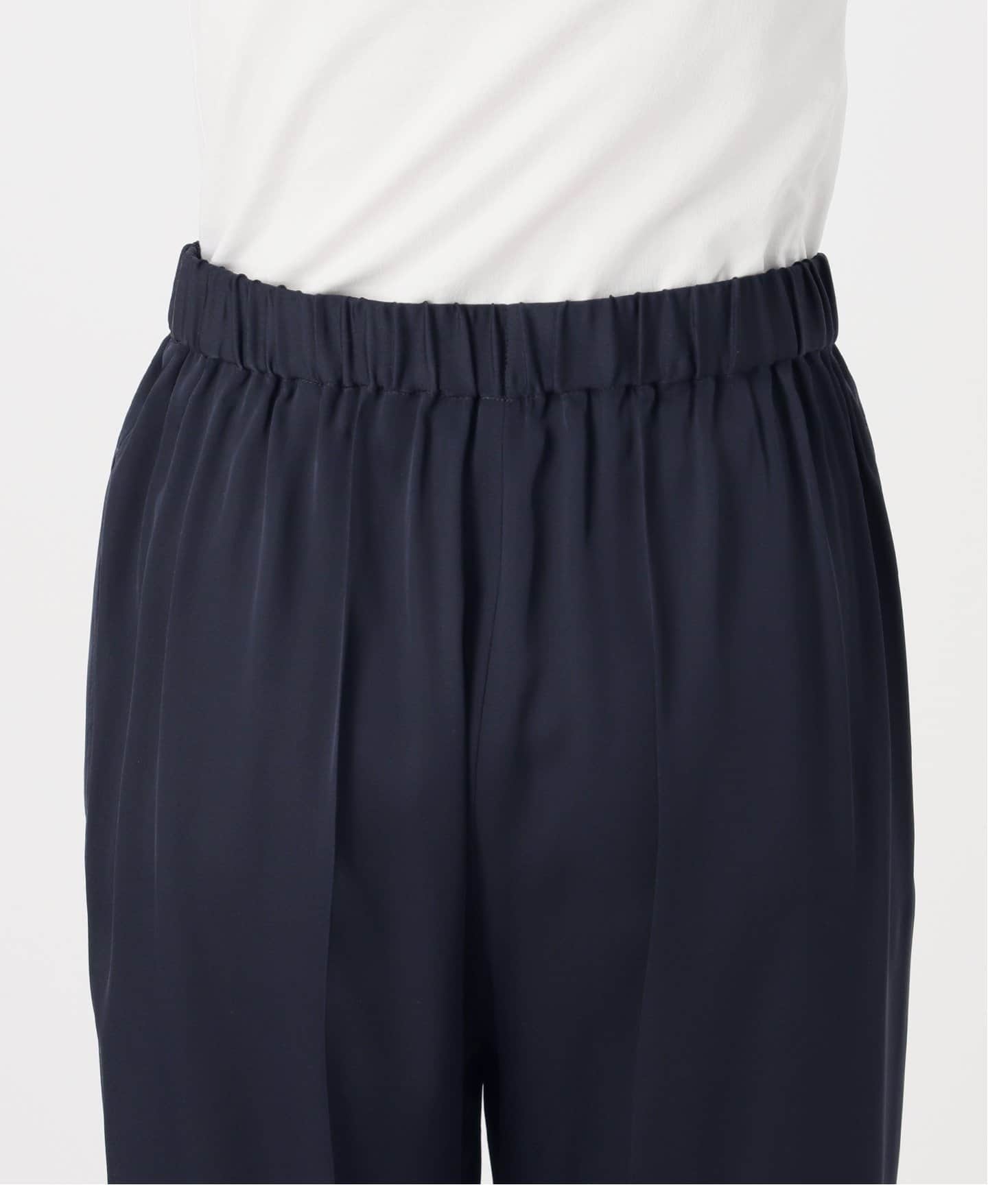 新品✨ドゥーズィエムクラス　 SILK SATIN イージーパンツ　ネイビー 追加 SILK SATIN イージーパンツ（その他パンツ）｜Deuxieme