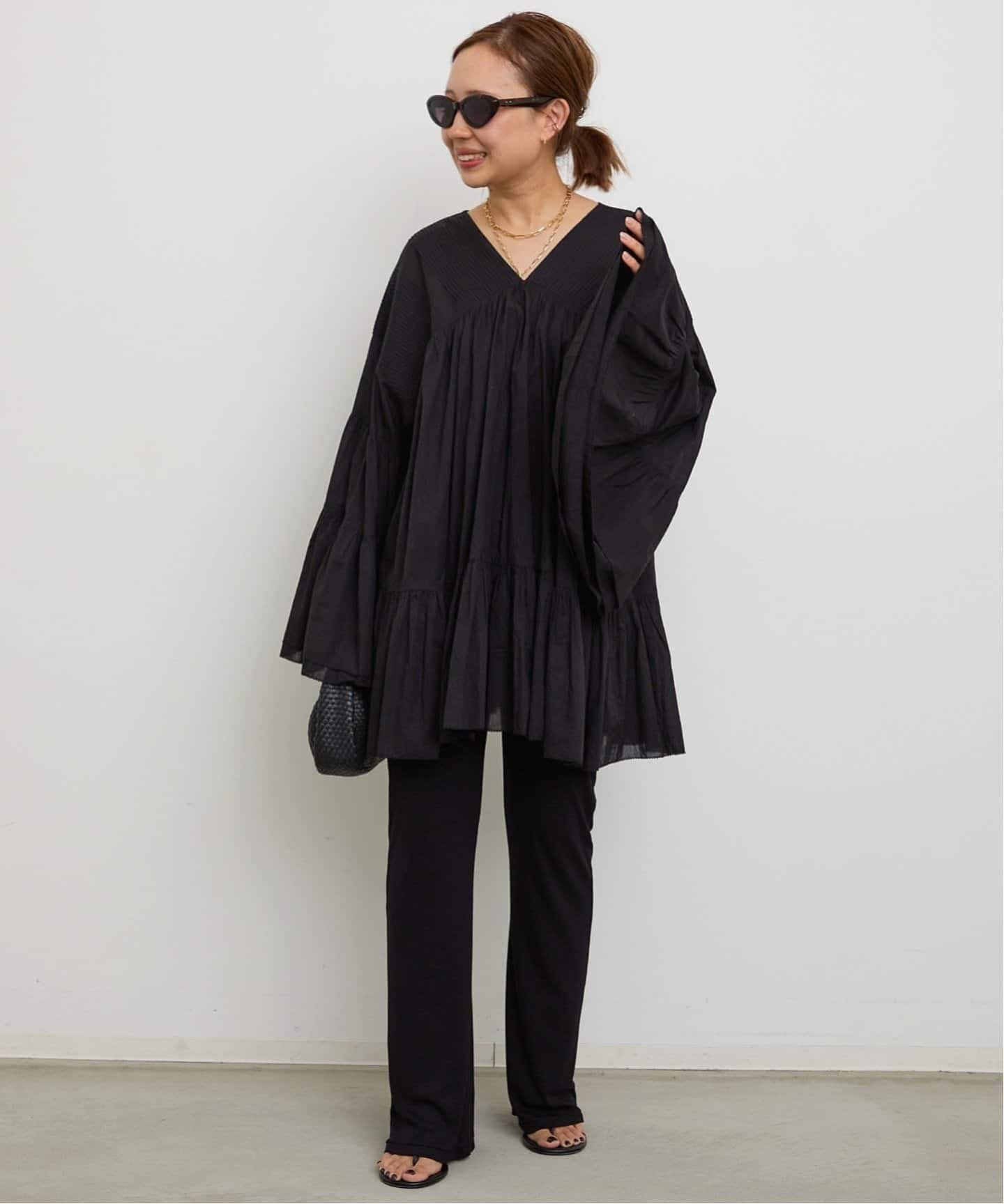 Deuxieme Classe Rayon リブパンツ ブラック Rayon リブパンツ（その他パンツ）｜Deuxieme Classe