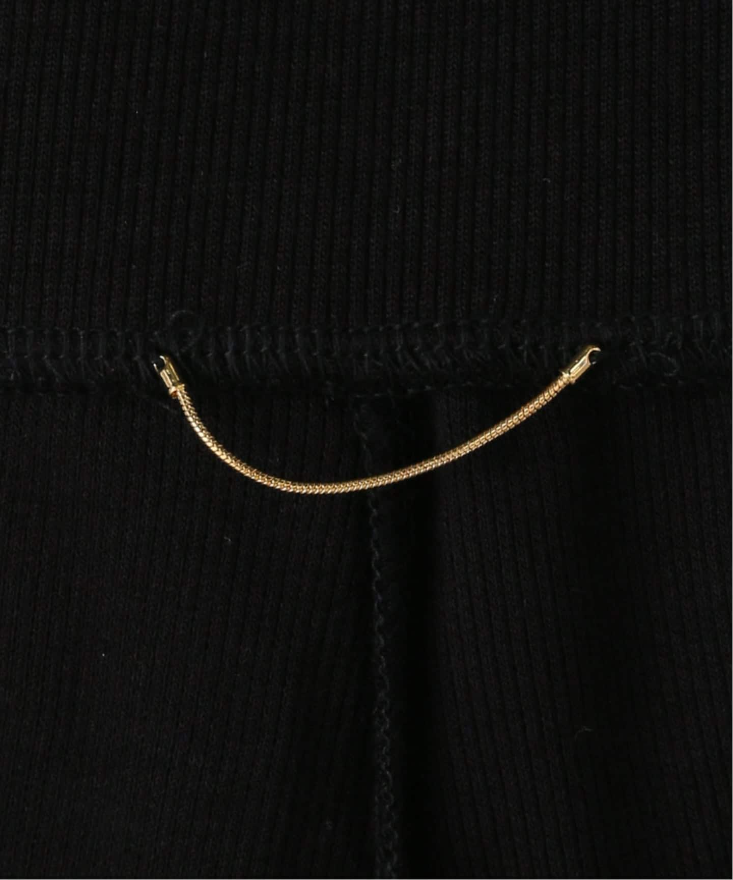 Deuxieme Classe Rayon リブパンツ ブラック Rayon リブパンツ（その他パンツ）｜Deuxieme Classe