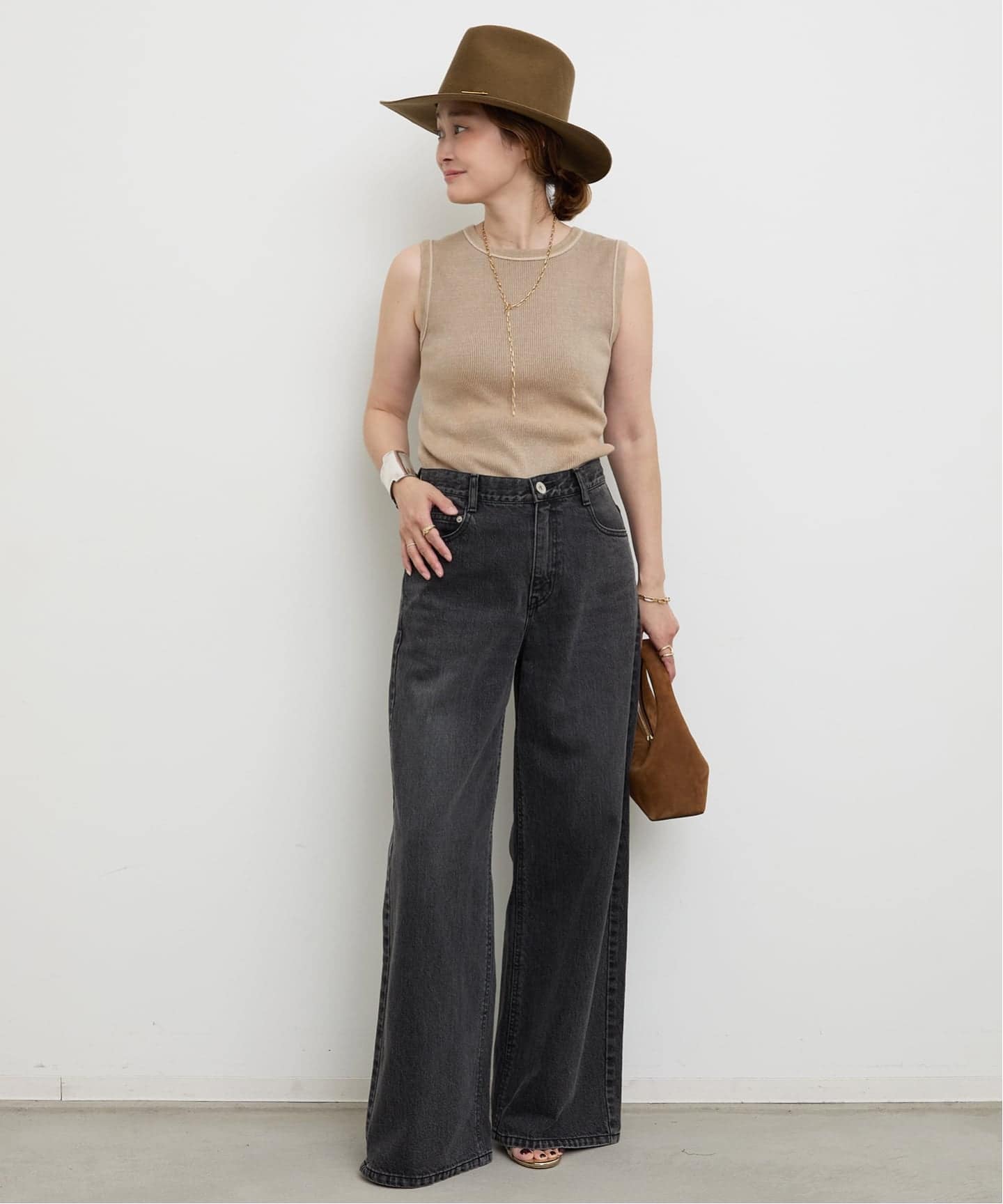 ドゥズィエム・クラス loose jeans値下げ Loose Jeans (GRAY)（デニムパンツ・ジーンズ）｜Deuxieme