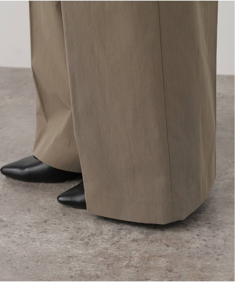 コットンナイロン ワイド パンツ（スラックス）｜Deuxieme Classe  