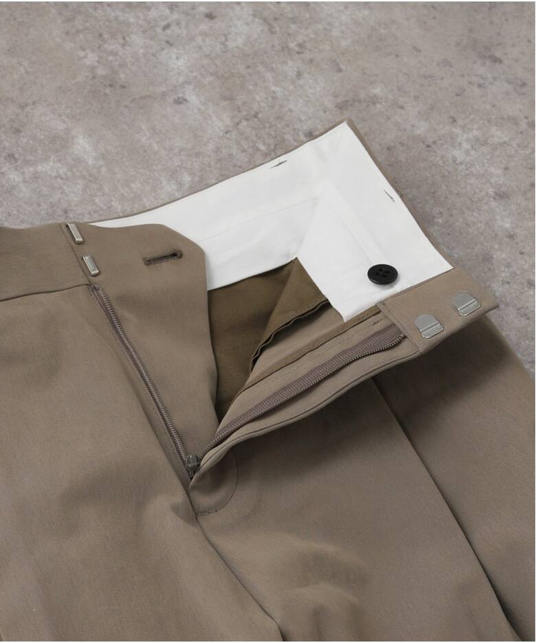 コットンナイロン ワイド パンツ（スラックス）｜Deuxieme Classe  