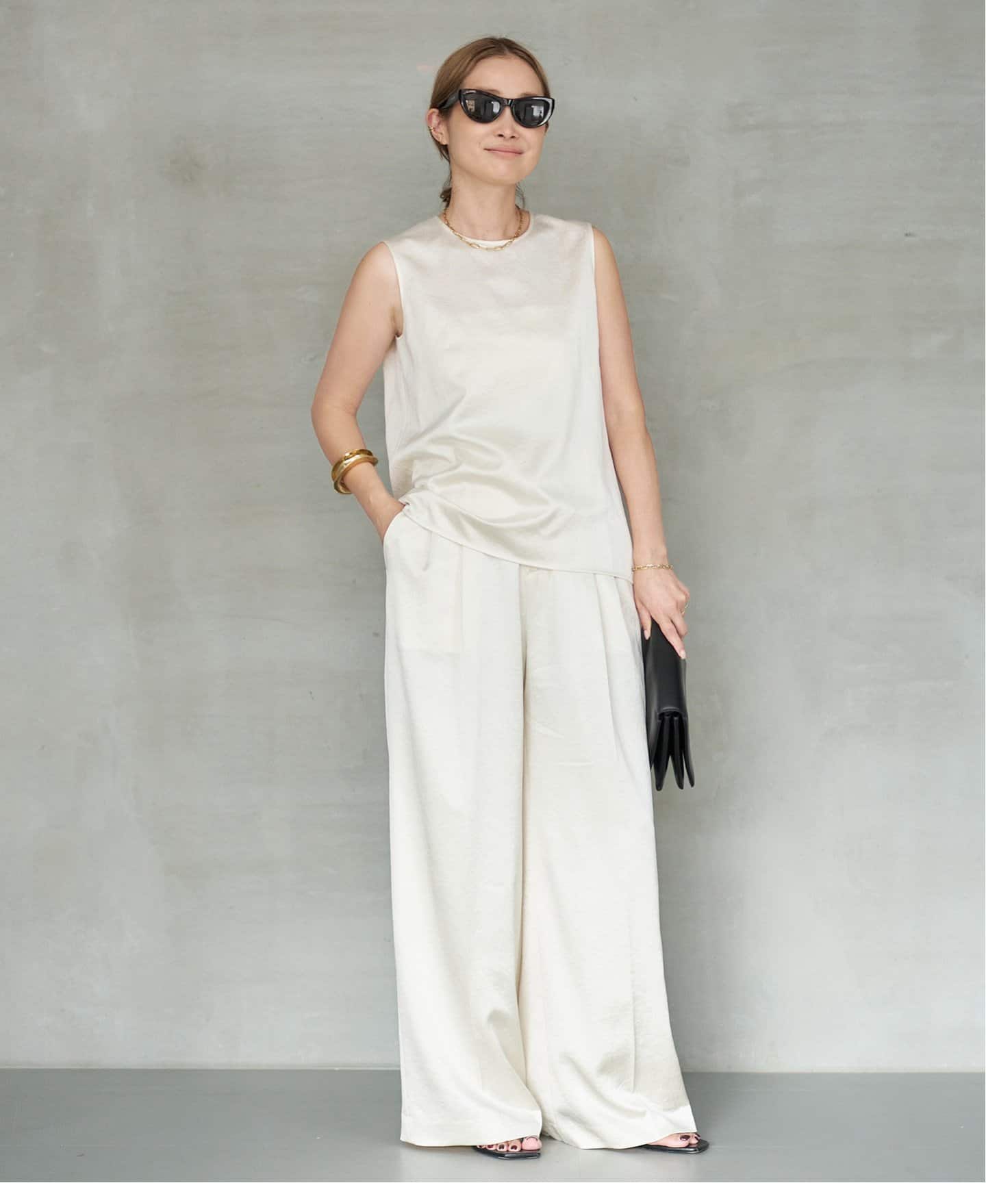 Minimal Satin パンツ（スラックス）｜Deuxieme Classe