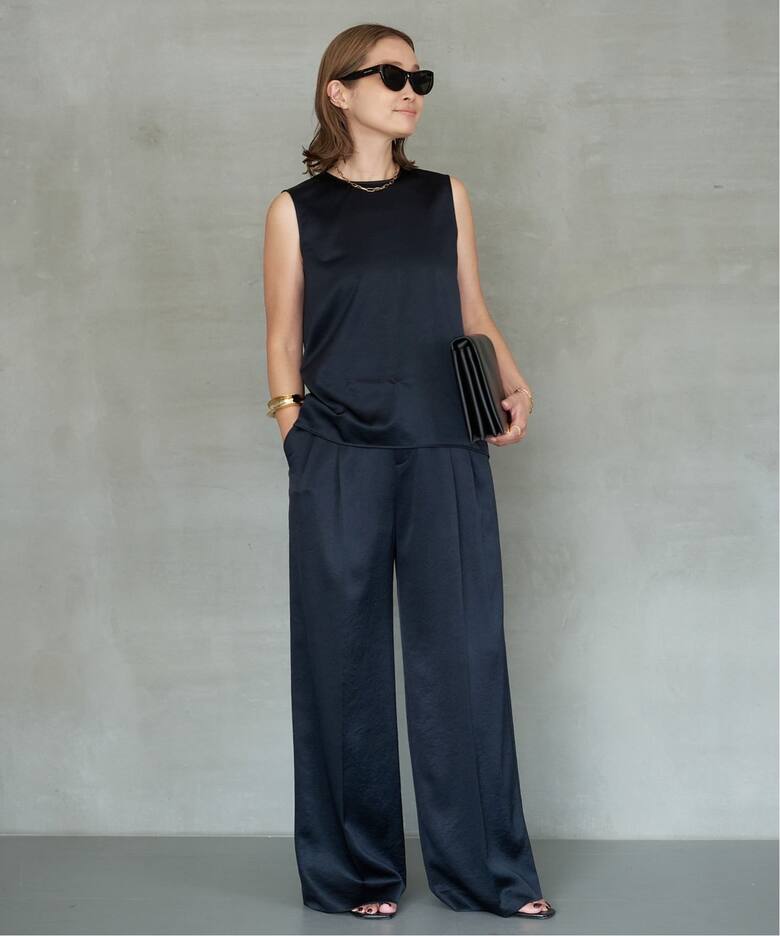 Minimal Satin パンツ（スラックス）｜Deuxieme Classe 
