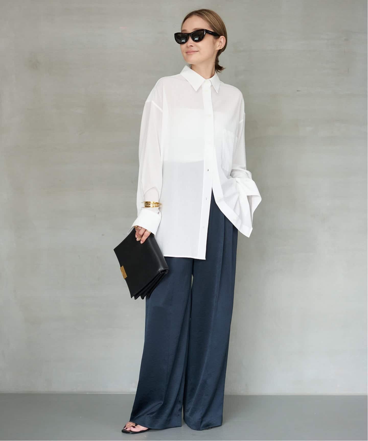 Minimal Satin パンツ（スラックス）｜Deuxieme Classe
