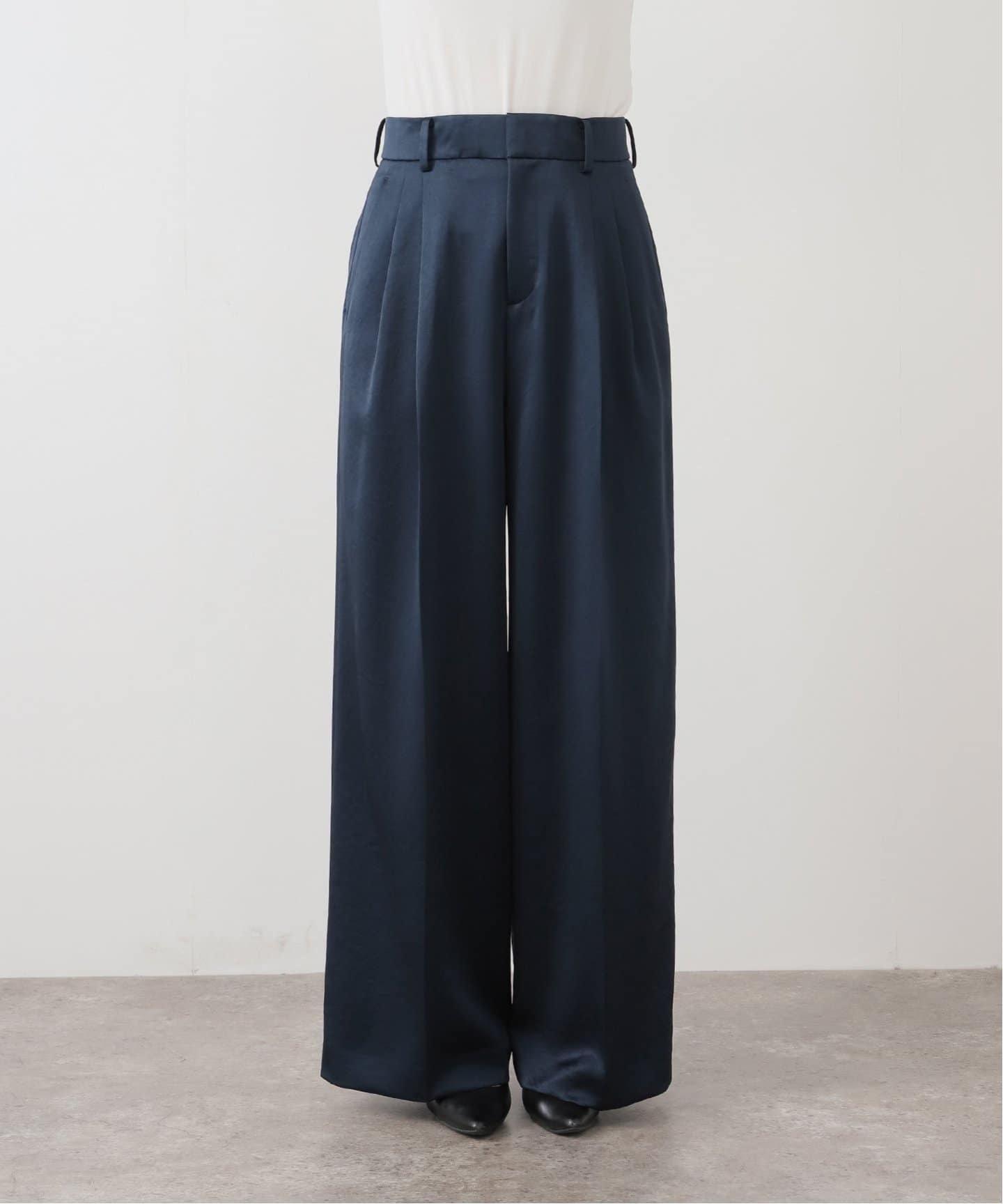 Minimal Satin パンツ（スラックス）｜Deuxieme Classe
