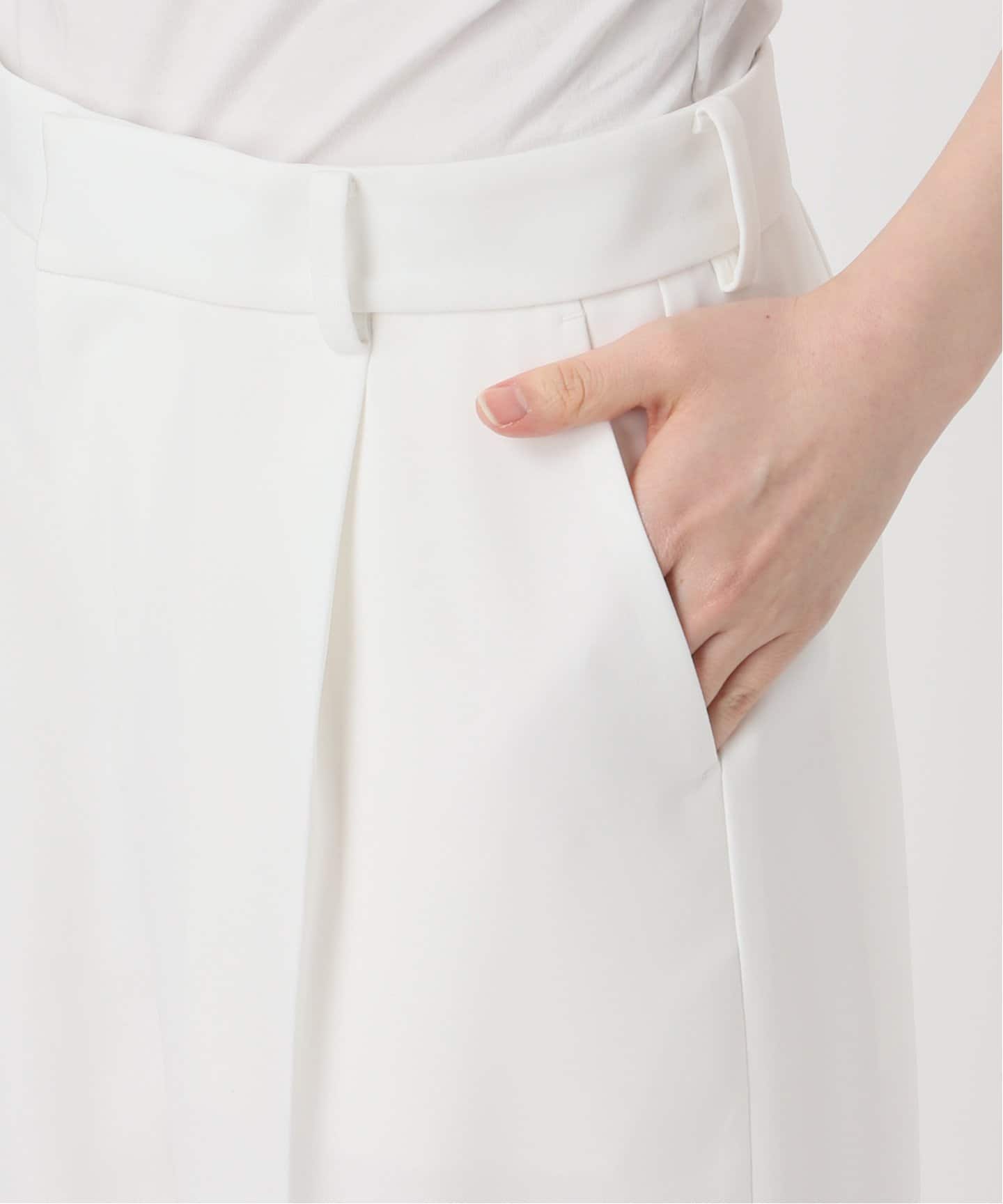Blanc タック ワイドパンツ（スラックス）｜Deuxieme Classe