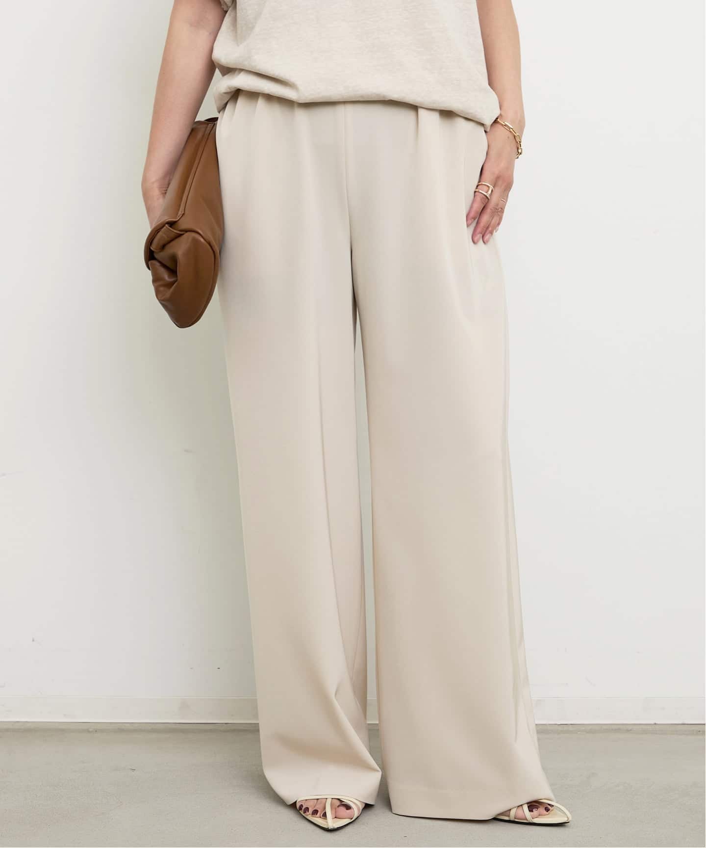 Deuxieme Classe パンツ（その他） ベージュ 0204124S0035 timelessly パンツ（スラックス）｜Deuxieme Classe