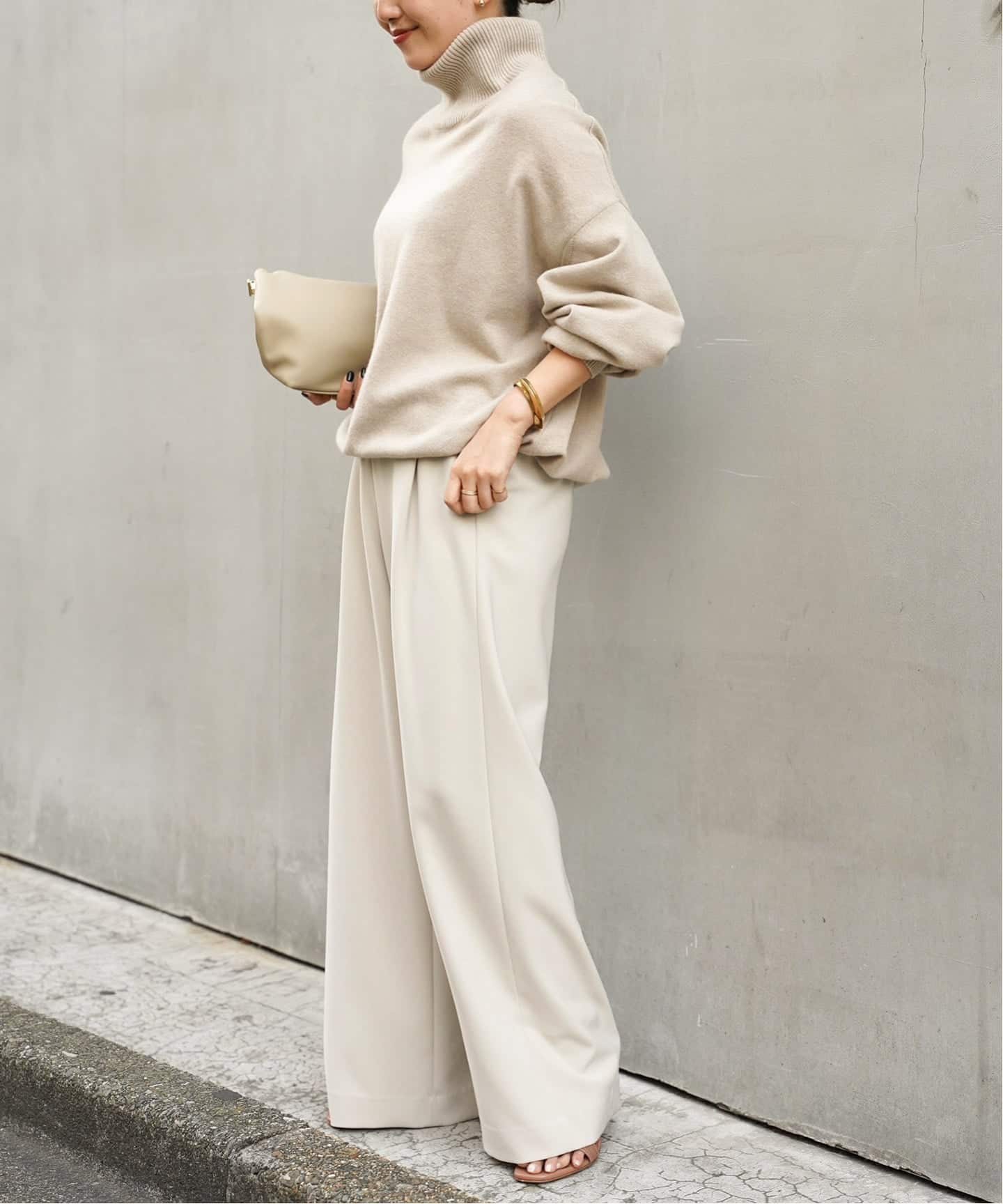 SPECIALGUEST ワイドパンツ　ベージュ　2XL ストレッチワイドパンツ(ベージュ) | もりのがっこう公式