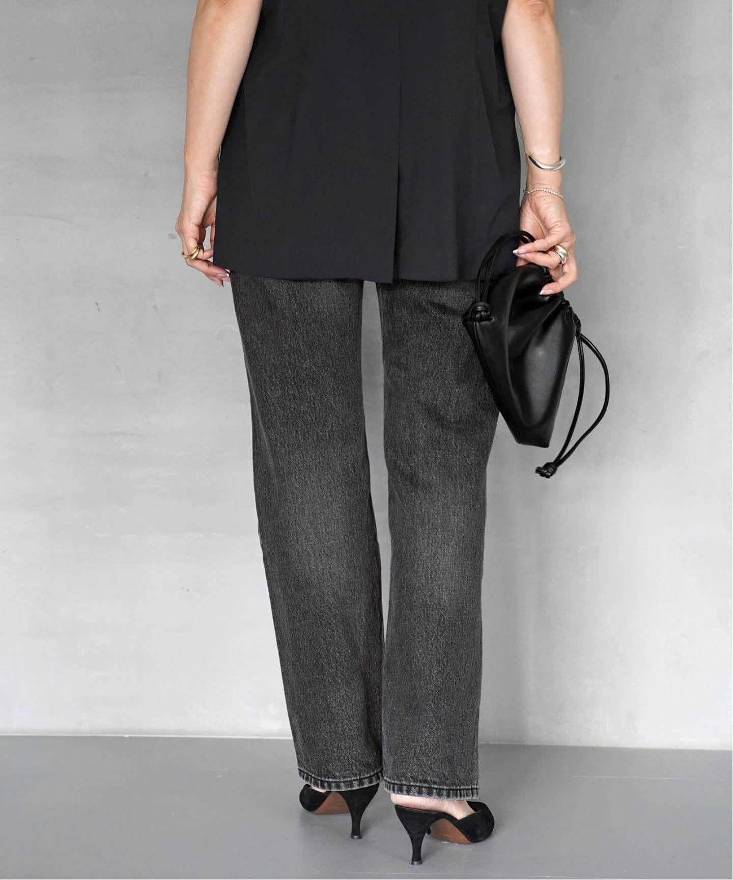 Deuxieme Classe Straight ジーンズ　34 予約》Straight Jeans (グレー)（デニムパンツ・ジーンズ