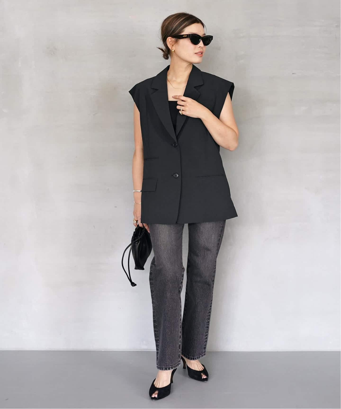 今期 Deuxieme Classe Straight Jeans グレー 34 Straight Jeans (グレー)（デニムパンツ・ジーンズ）｜Deuxieme