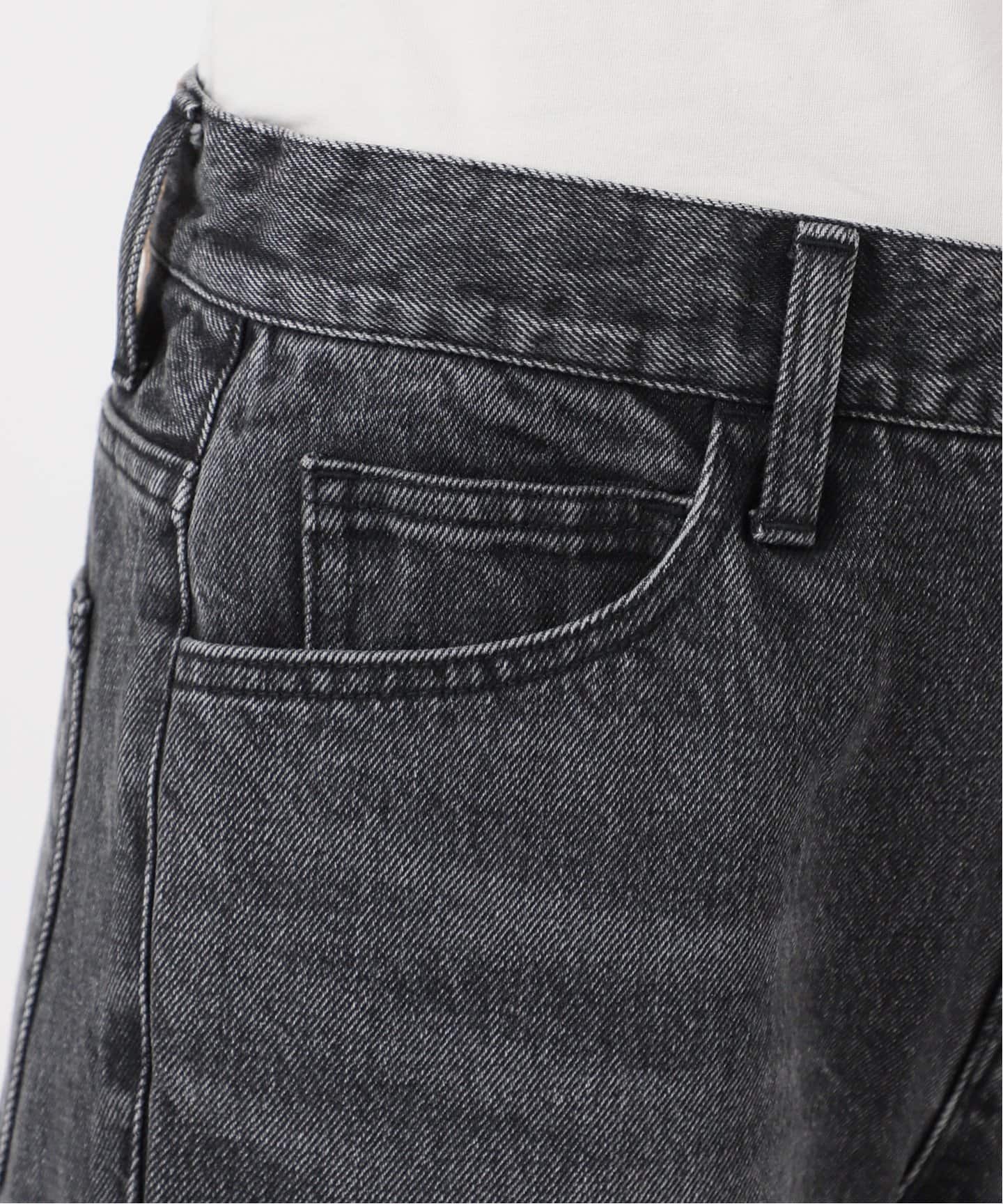 予約》Straight Jeans (グレー)（デニムパンツ・ジーンズ