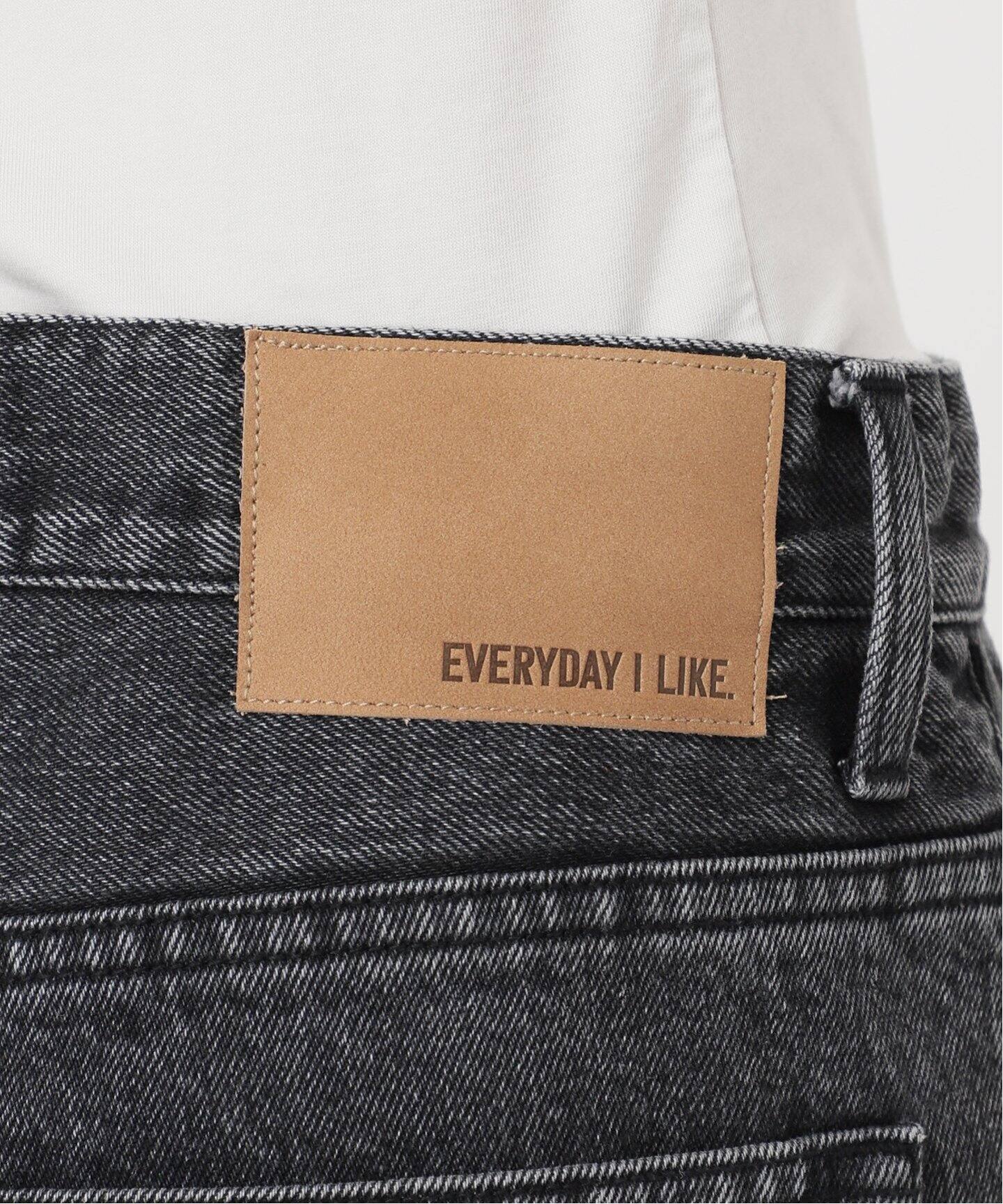 予約》Straight Jeans (グレー)（デニムパンツ・ジーンズ