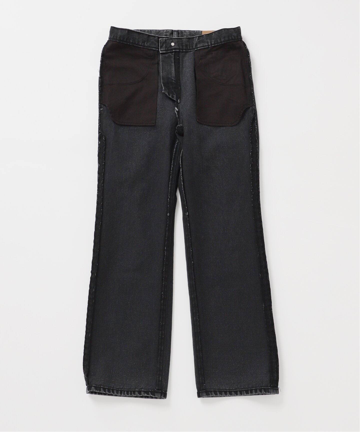 予約》Straight Jeans (グレー)（デニムパンツ・ジーンズ