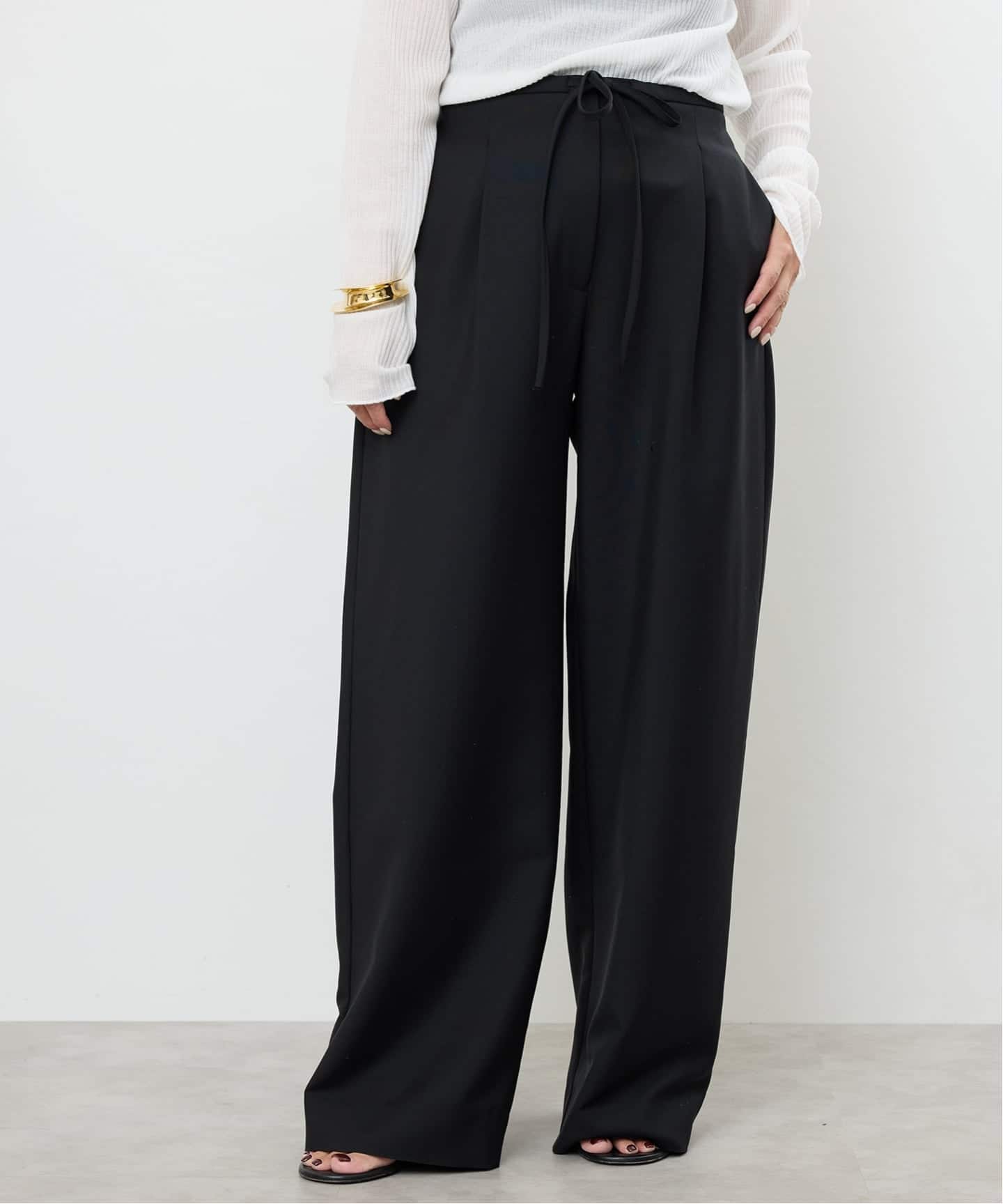 ROHE/ロヘ】RELAXED DRAWSTRING TROUSERS（スラックス