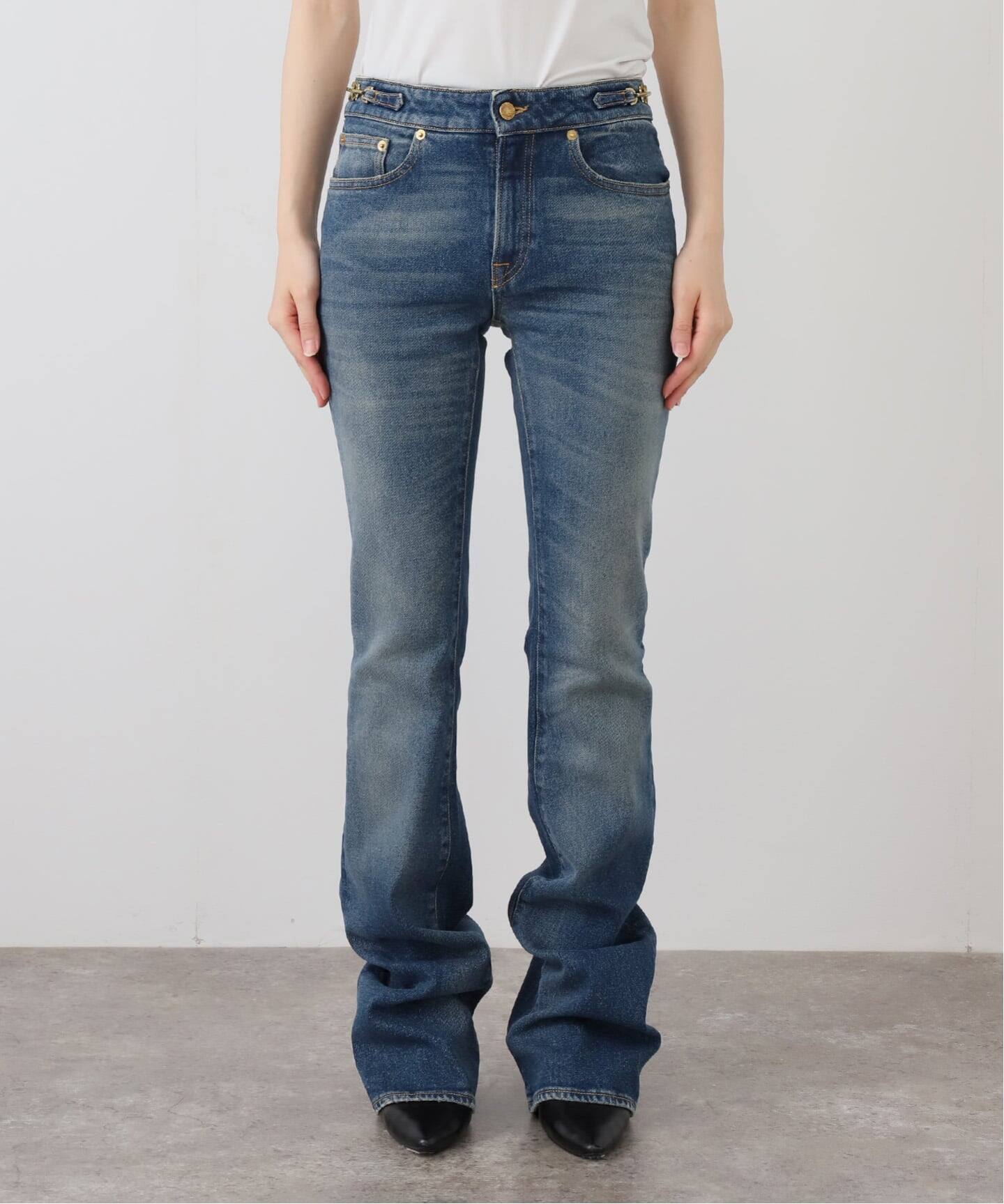 GOLDEN GOOSE / ゴールデングース】BOOTCUT DENIM WHIT CHAINS（デニム