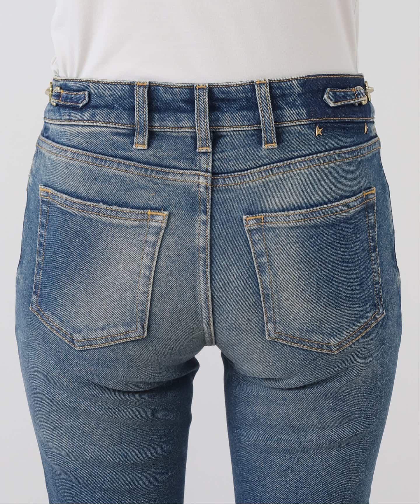 GOLDEN GOOSE / ゴールデングース】BOOTCUT DENIM WHIT CHAINS（デニム