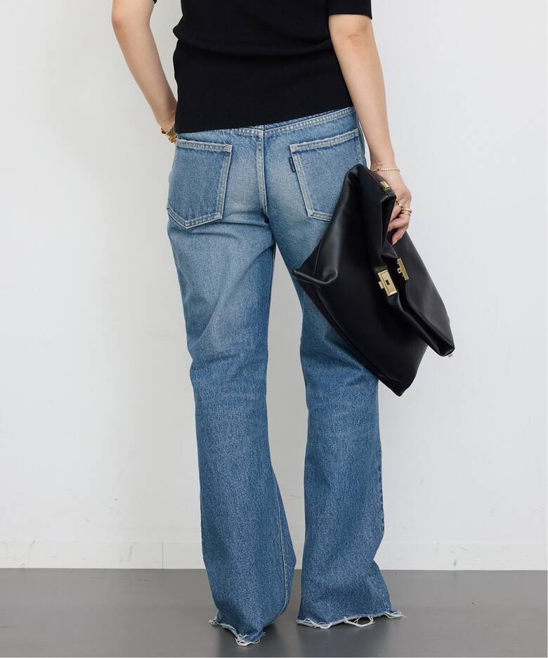 MADISONBLUE / マディソンブルー】HEM CUT FLARE PANTS DENIM（デニム  